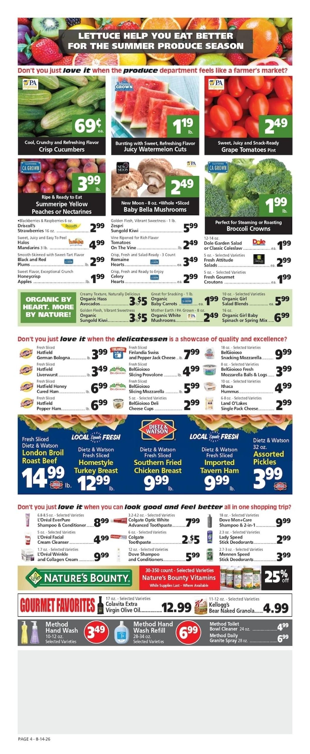 Casel's Marketplace Weekly Ad August 14 - 20, 2026