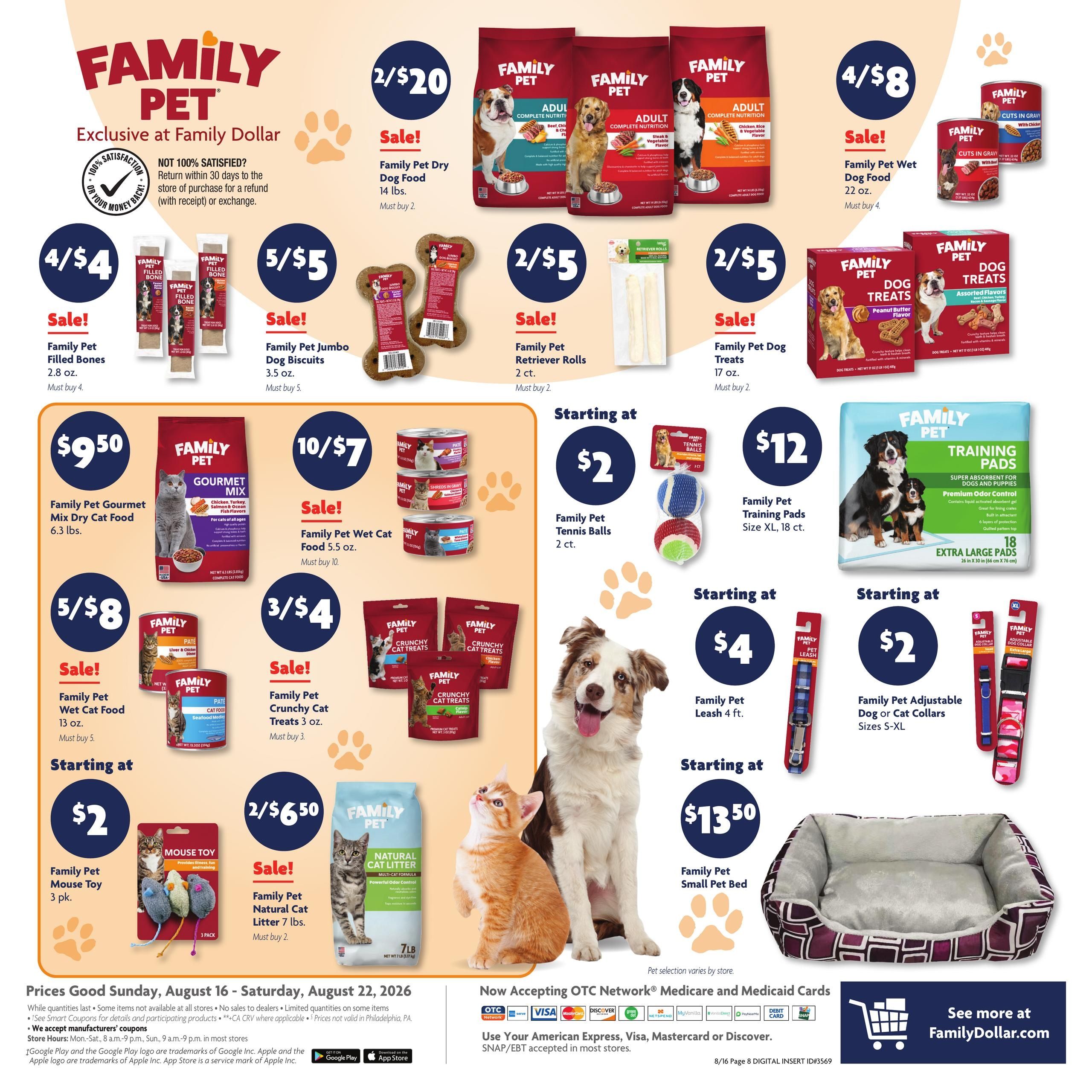 Family Dollar (MI) Weekly Ad August 16 - 22, 2026