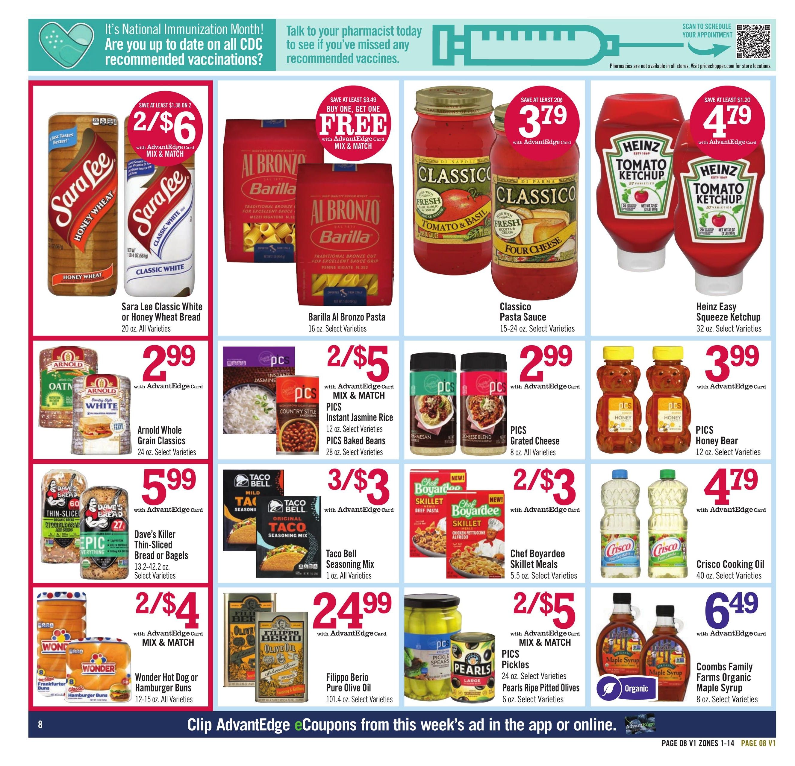 Price Chopper (NY) Weekly Ad August 16 - 22, 2026