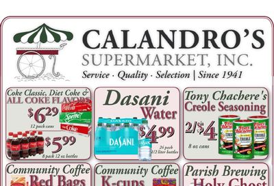 Calandro's Supermarket Weekly Ad August 13 - 18, 2026