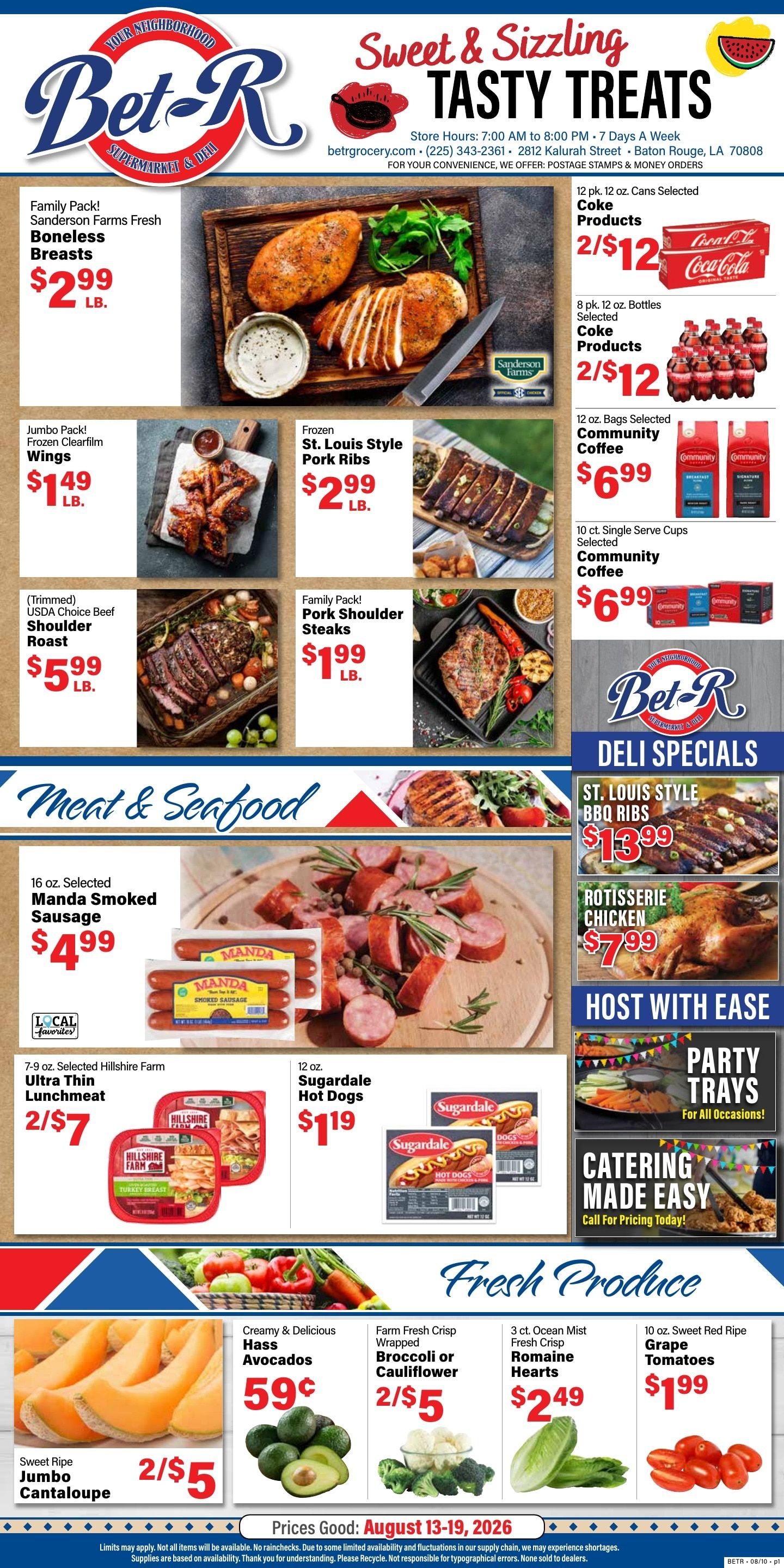 Bet-R Store Weekly Ad August 13 - 19, 2026