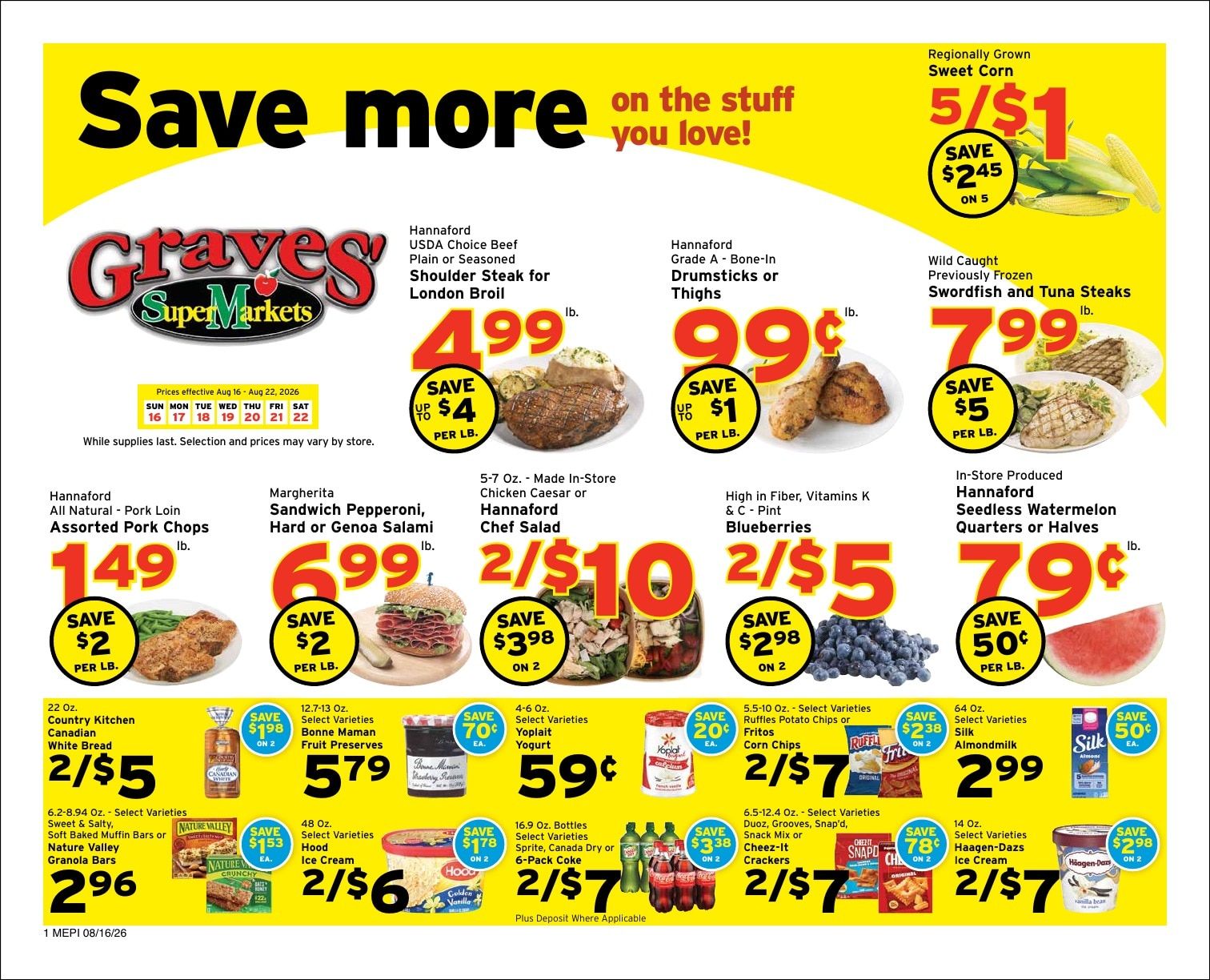 Graves' Shop 'n Save Weekly Ad August 16 - 22, 2026