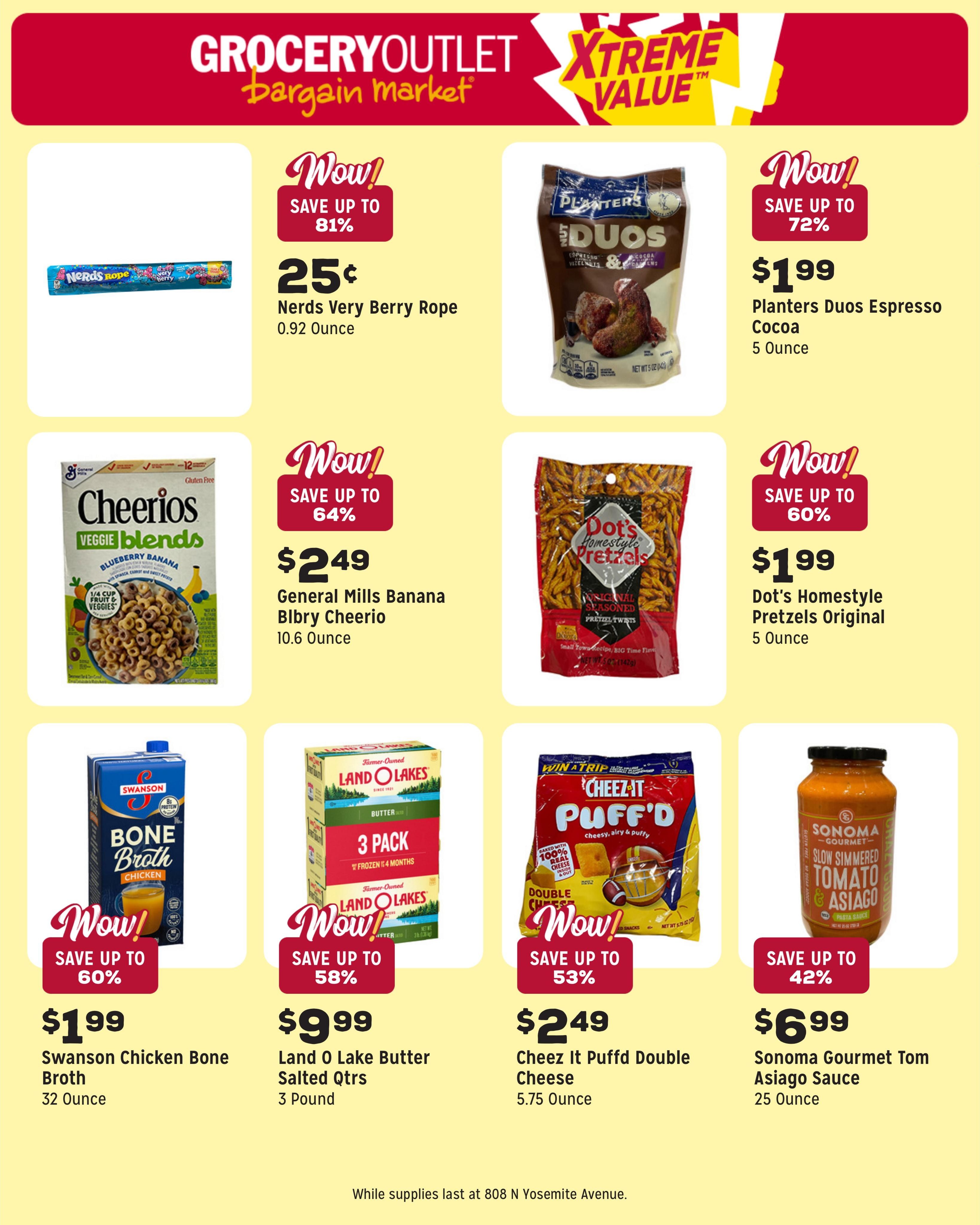 Grocery Outlet (Oakdale Area, CA) Weekly Ad August 12 - 18, 2026