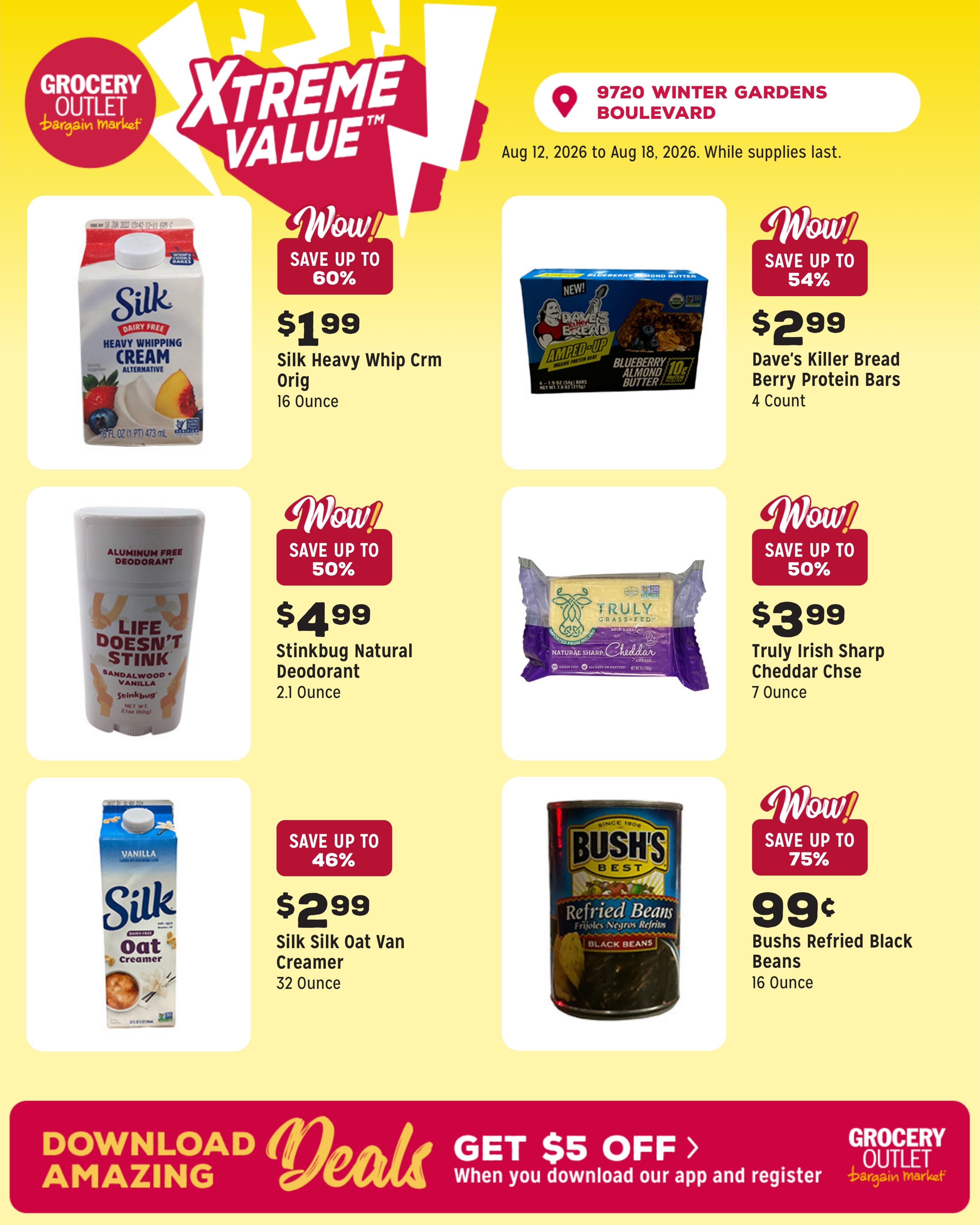 Grocery Outlet (Alpine–Lakeside Area, CA) Weekly Ad August 12 - 18, 2026