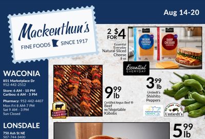 Mackenthun's Weekly Ad August 14 - 20, 2026