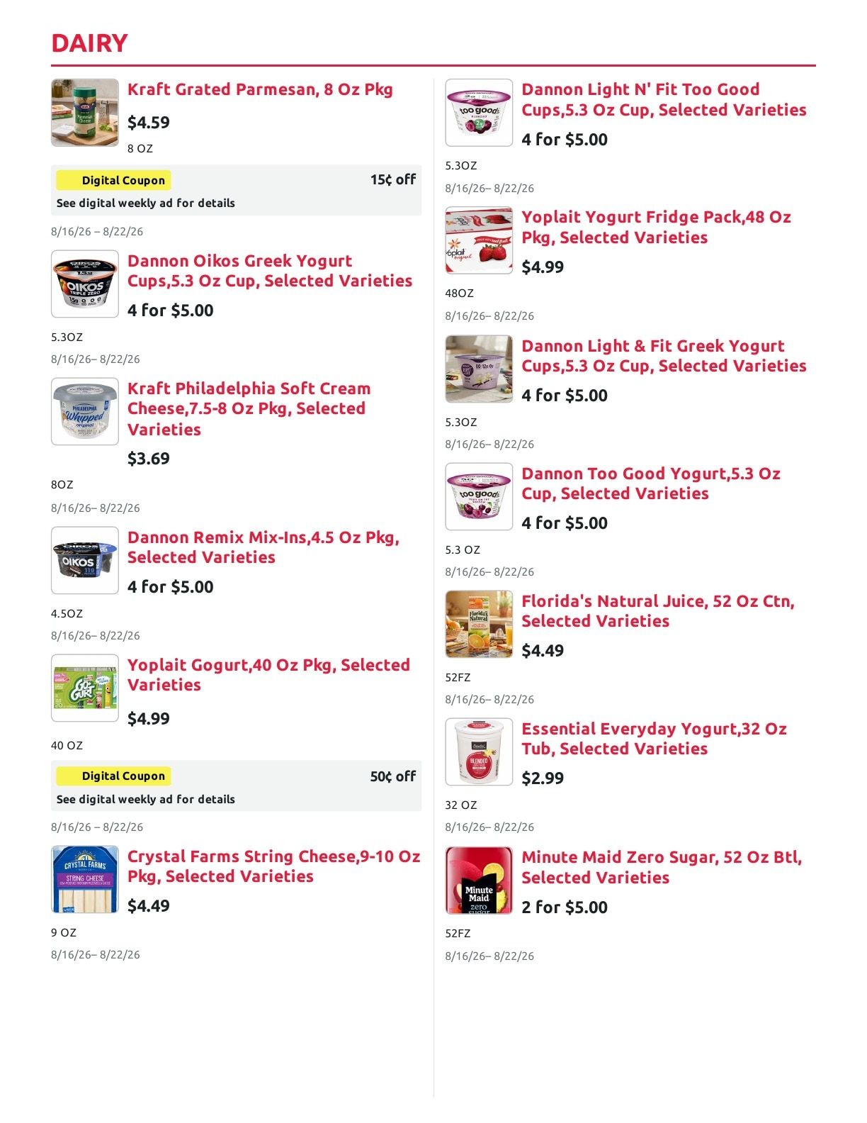 Radermacher's Fresh Market Weekly Ad August 16 - 22, 2026