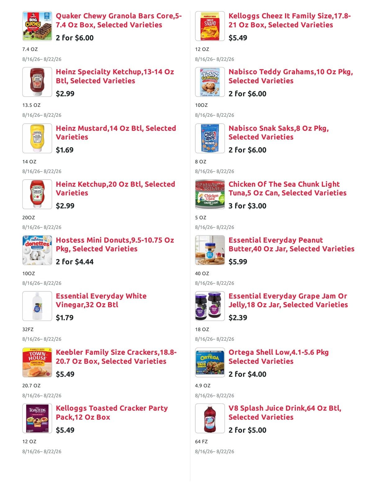 Radermacher's Fresh Market Weekly Ad August 16 - 22, 2026