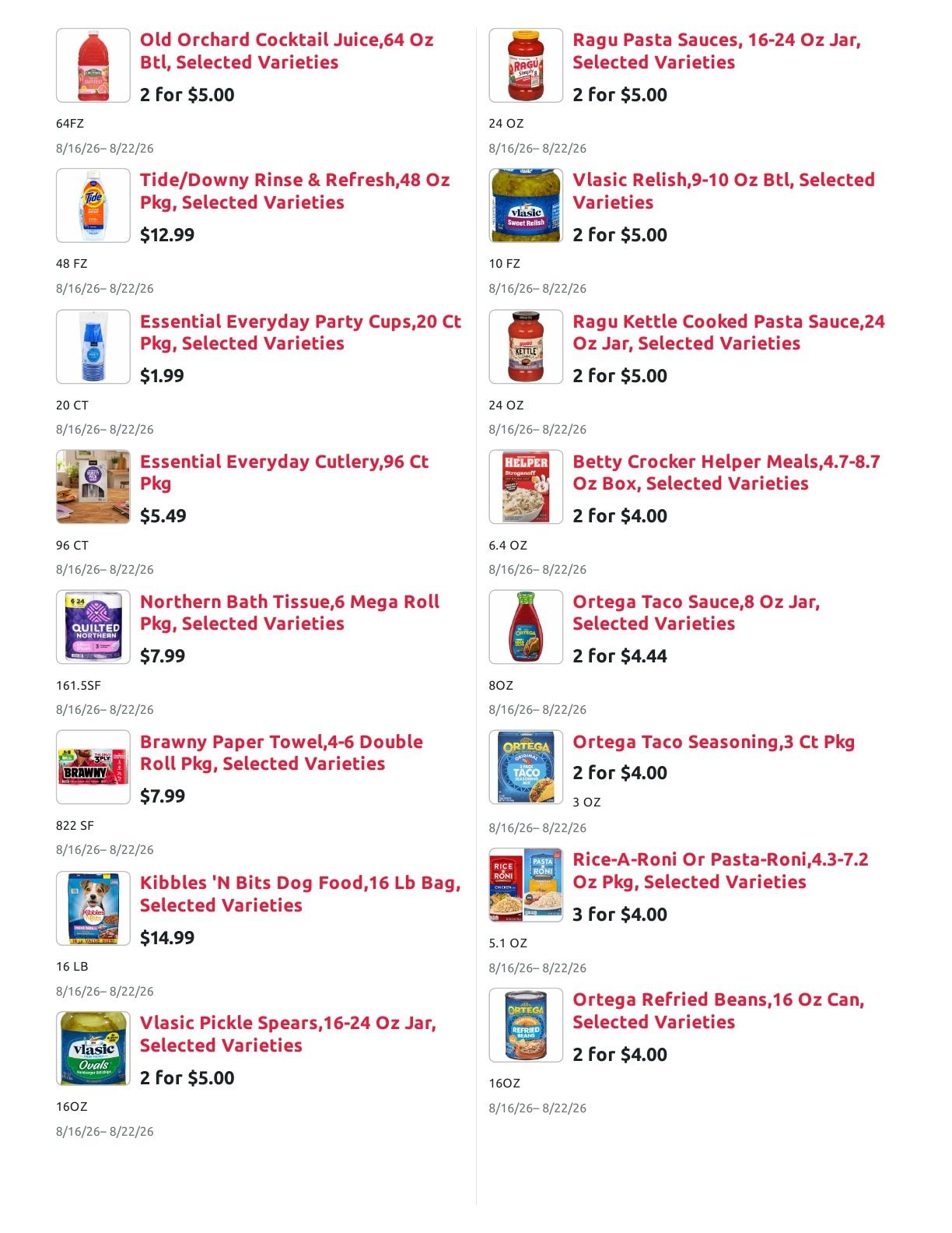 Radermacher's Fresh Market Weekly Ad August 16 - 22, 2026