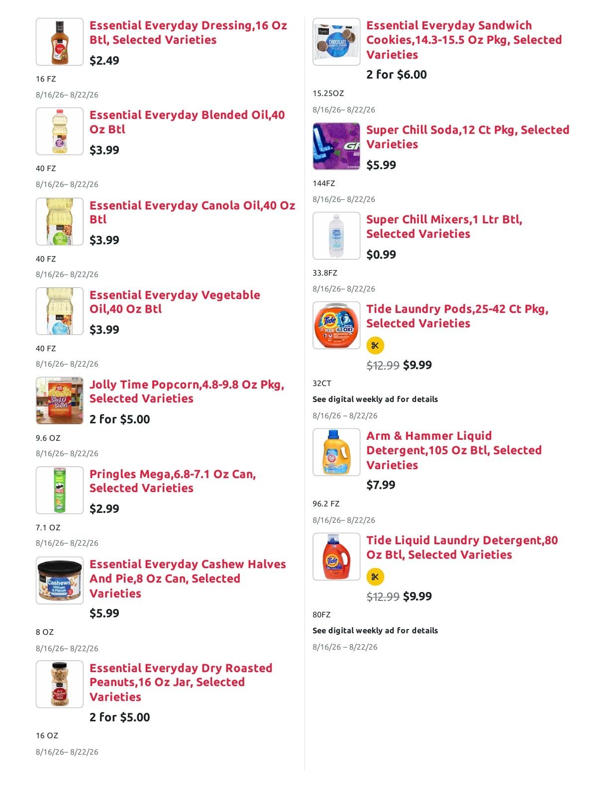 Radermacher's Fresh Market Weekly Ad August 16 - 22, 2026