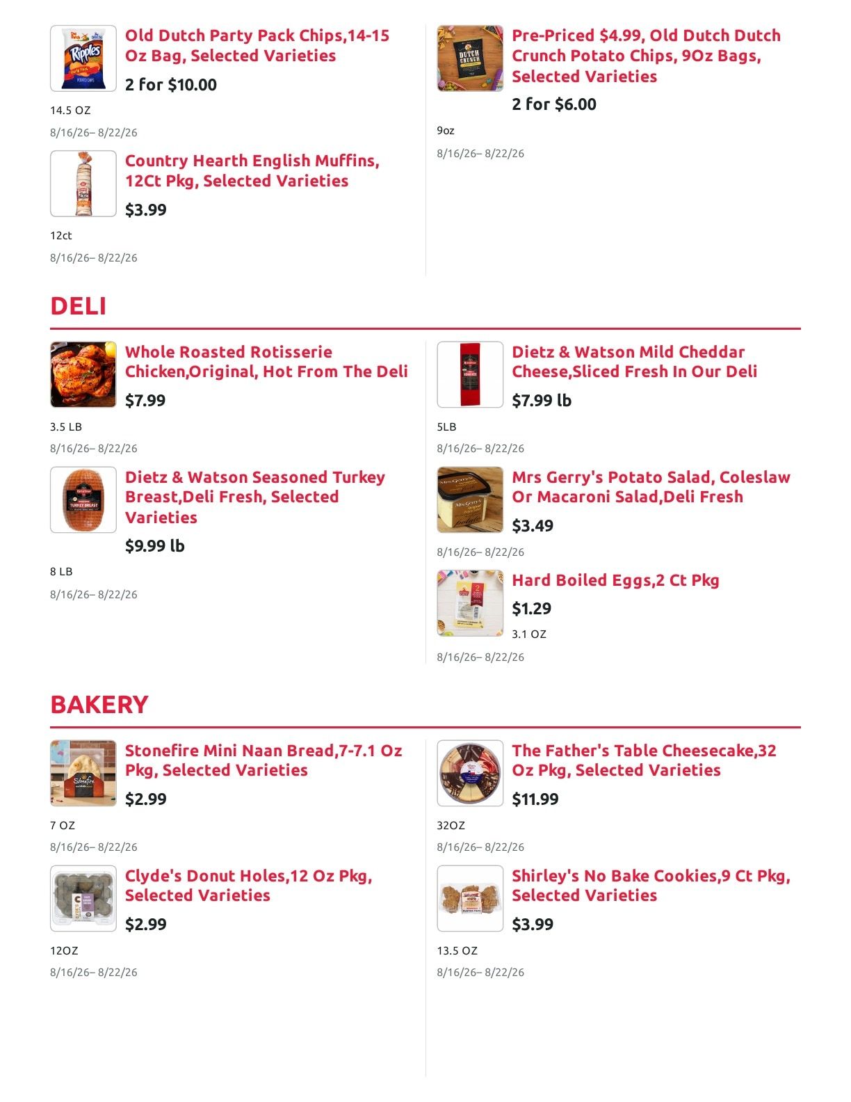 Radermacher's Fresh Market Weekly Ad August 16 - 22, 2026