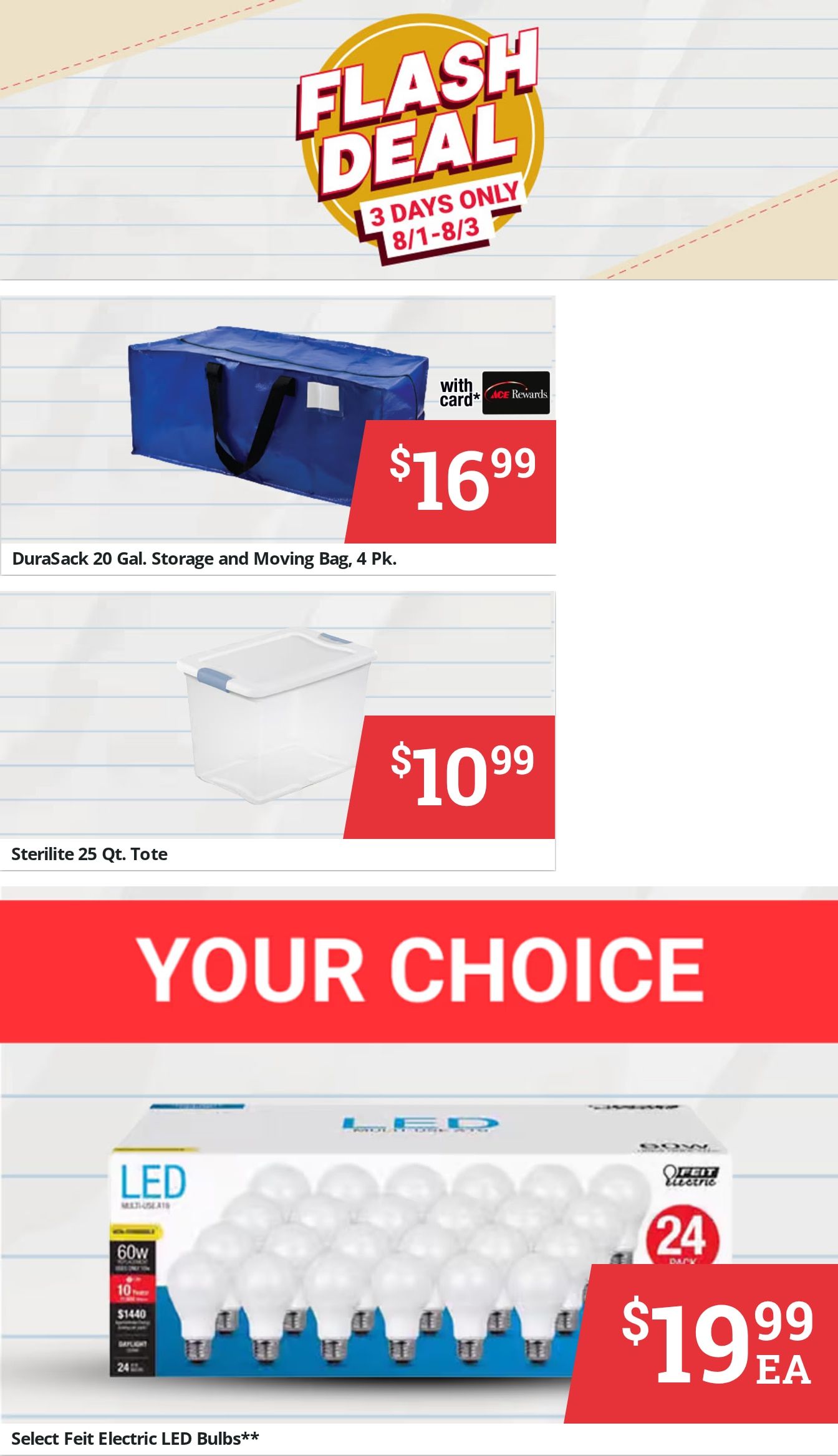 Kabelin Ace (605 E Lincolnway, La Porte, IN) Weekly Ad August 1 - 31, 2026