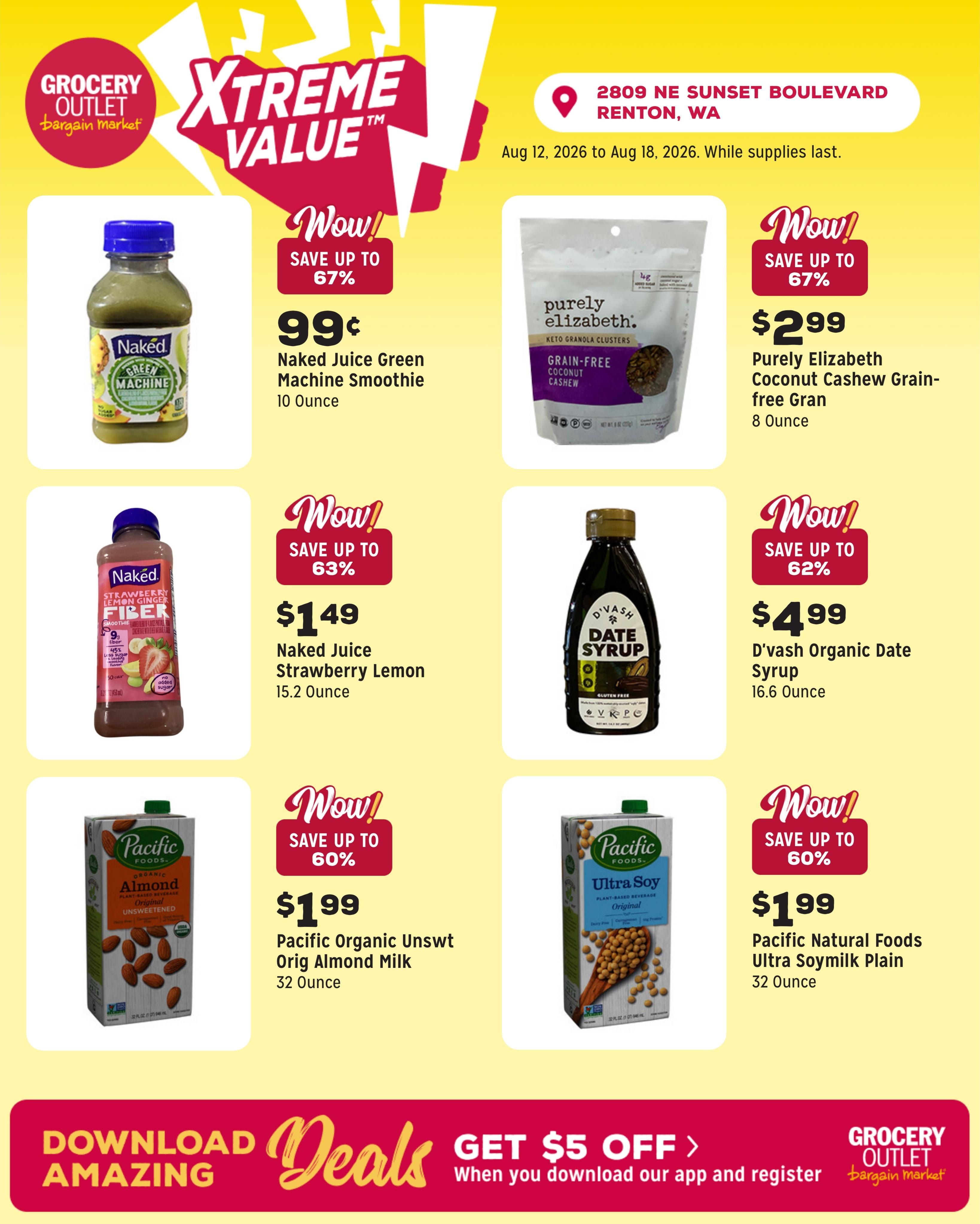 Grocery Outlet (Bellevue Area, WA) Weekly Ad August 12 - 18, 2026
