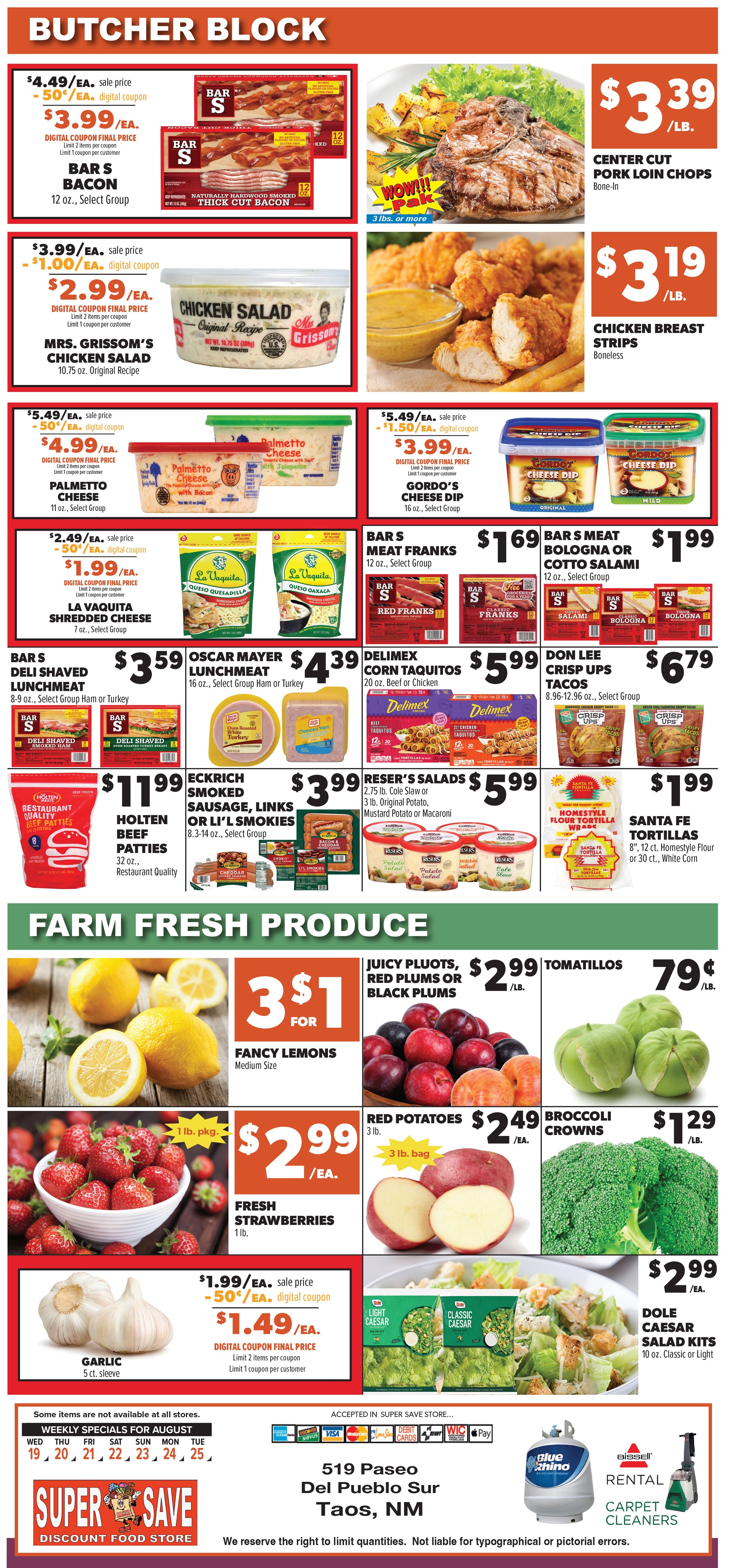 Super Save Weekly Ad August 19 - 25, 2026