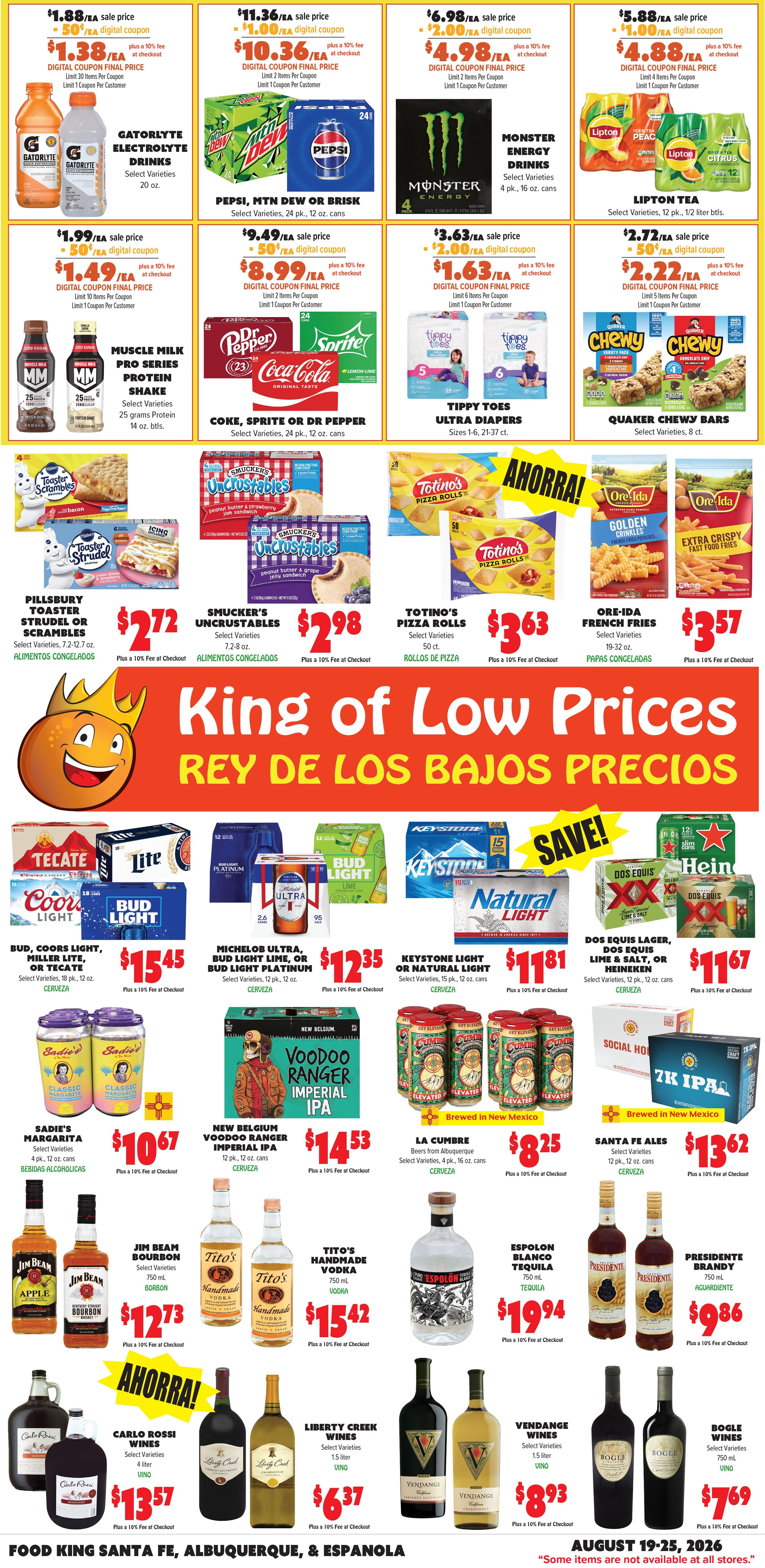 Food King Weekly Ad August 19 - 25, 2026