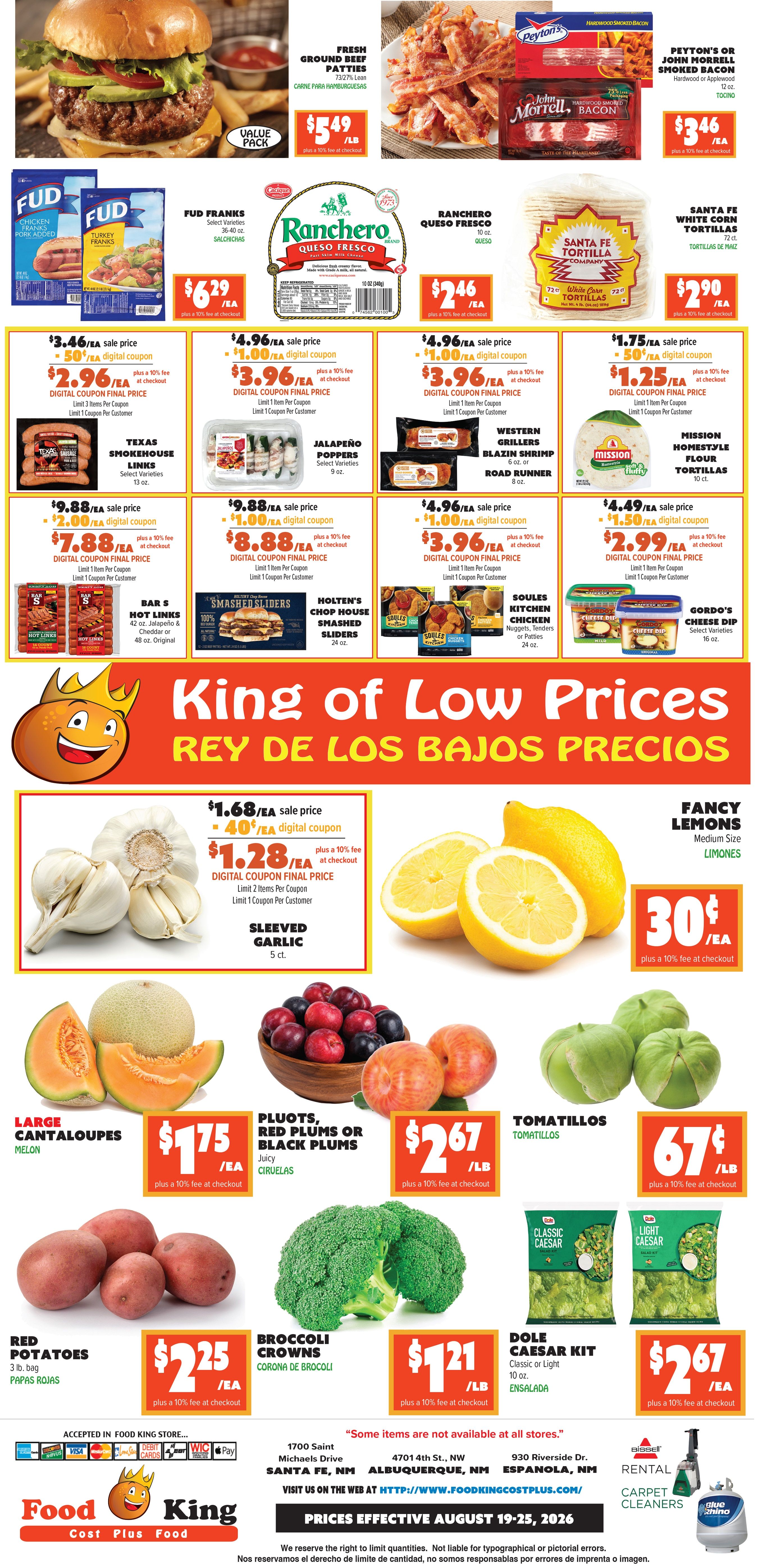 Food King Weekly Ad August 19 - 25, 2026