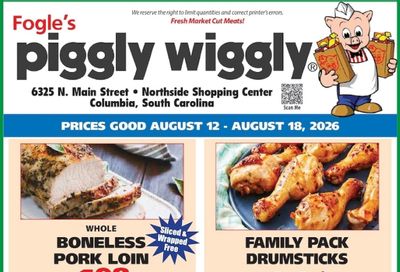 Piggly Wiggly (State Park–Ballentine Area, SC) Weekly Ad August 12 - 18, 2026