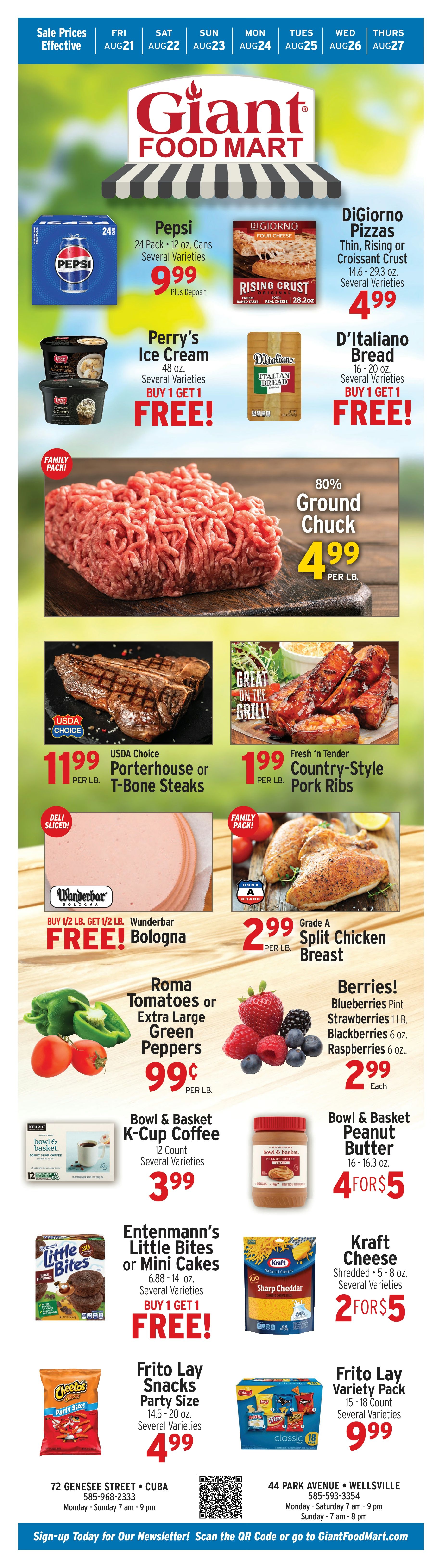 Giant Food Mart Weekly Ad August 21 - 27, 2026