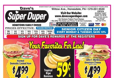 Dave's Super Duper Weekly Ad August 14 - 20, 2026