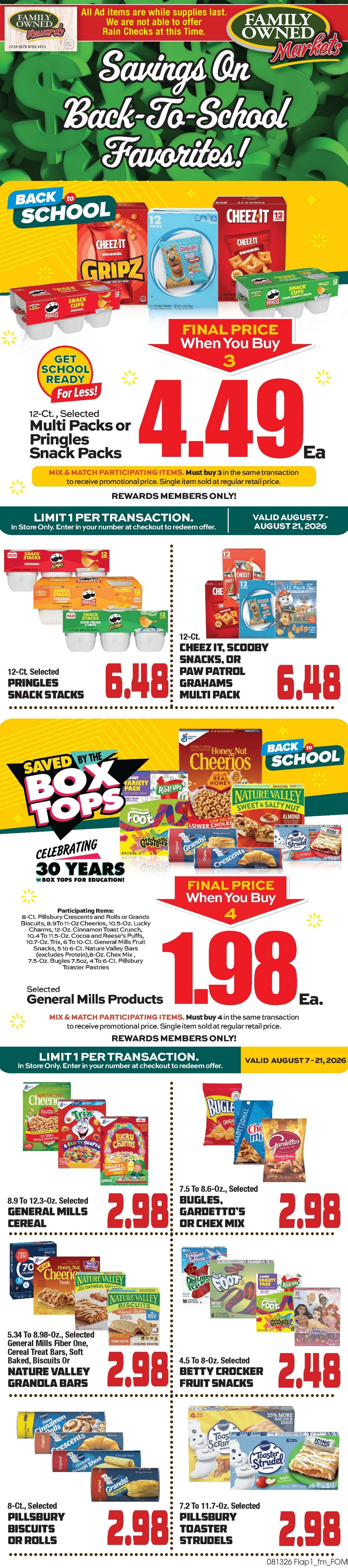 John Herr's Village Market Weekly Ad August 13 - 19, 2026