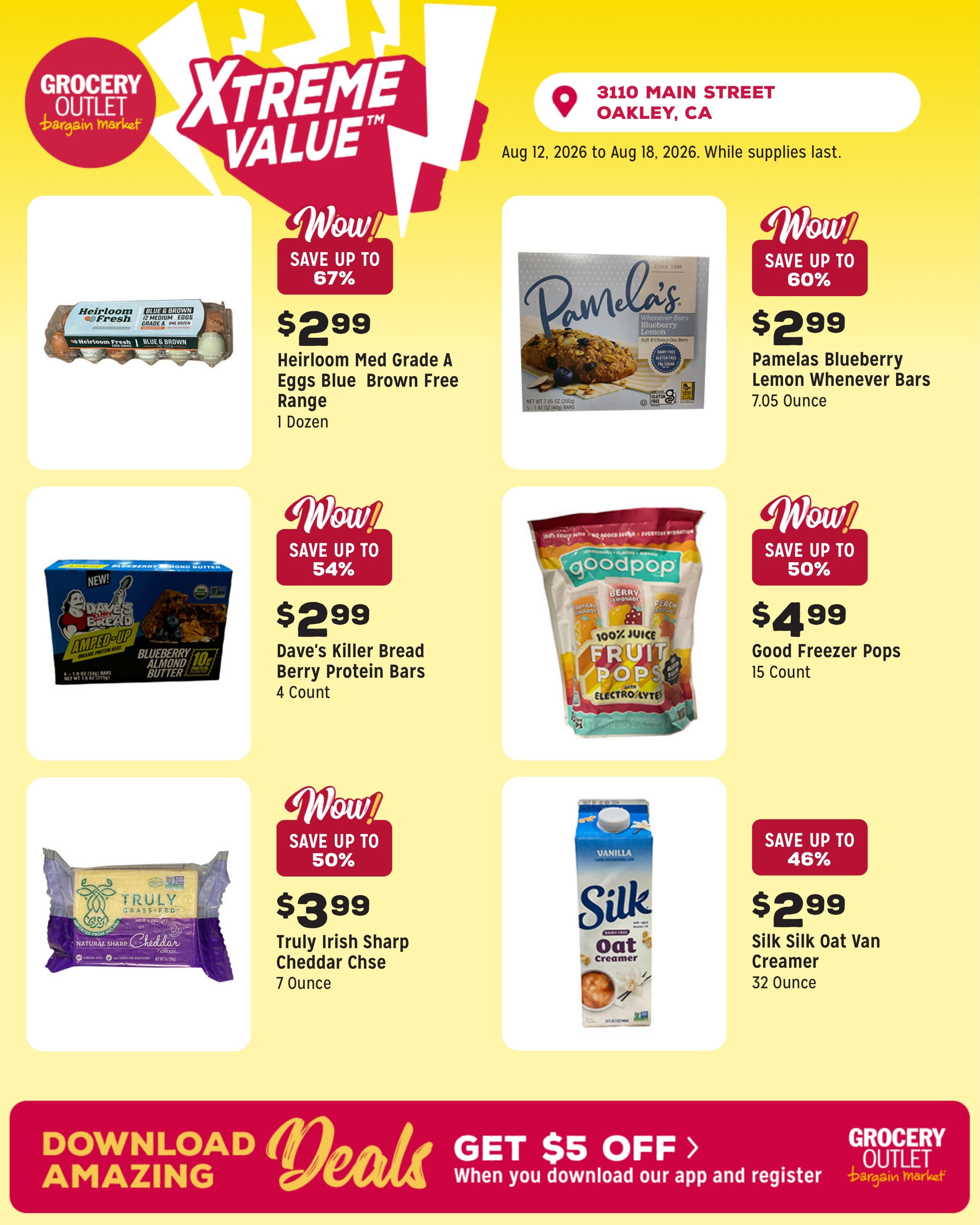 Grocery Outlet (Knightsen–Bethel Island Area, CA) Weekly Ad August 12 - 18, 2026