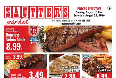 Sautter's Market Weekly Ad August 16 - 22, 2026