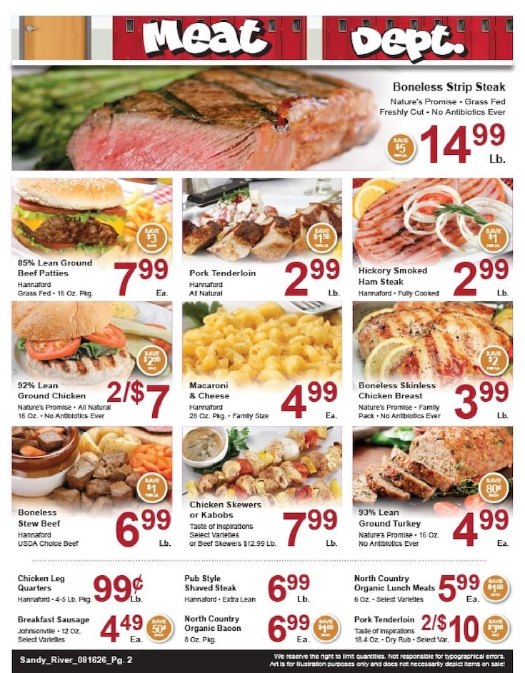 Sandy River Shop 'n Save Weekly Ad August 16 - 22, 2026