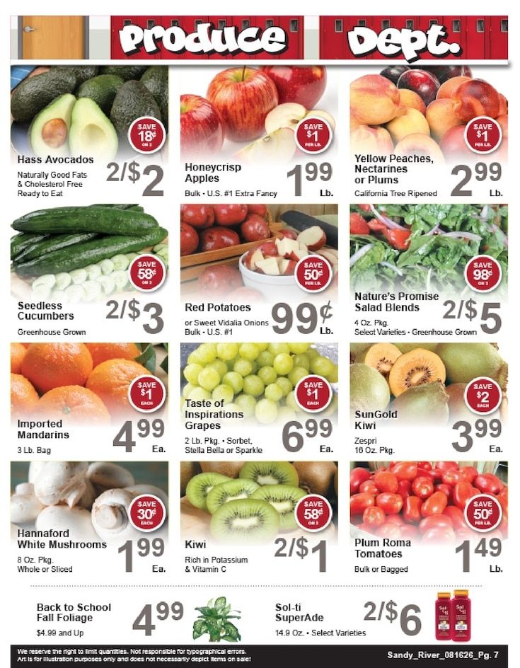 Sandy River Shop 'n Save Weekly Ad August 16 - 22, 2026