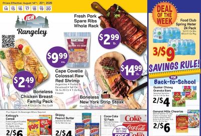 Lake Region IGA Weekly Ad August 14 - 20, 2026