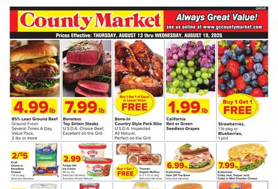Grove City County Market Weekly Ad August 13 - 19, 2026