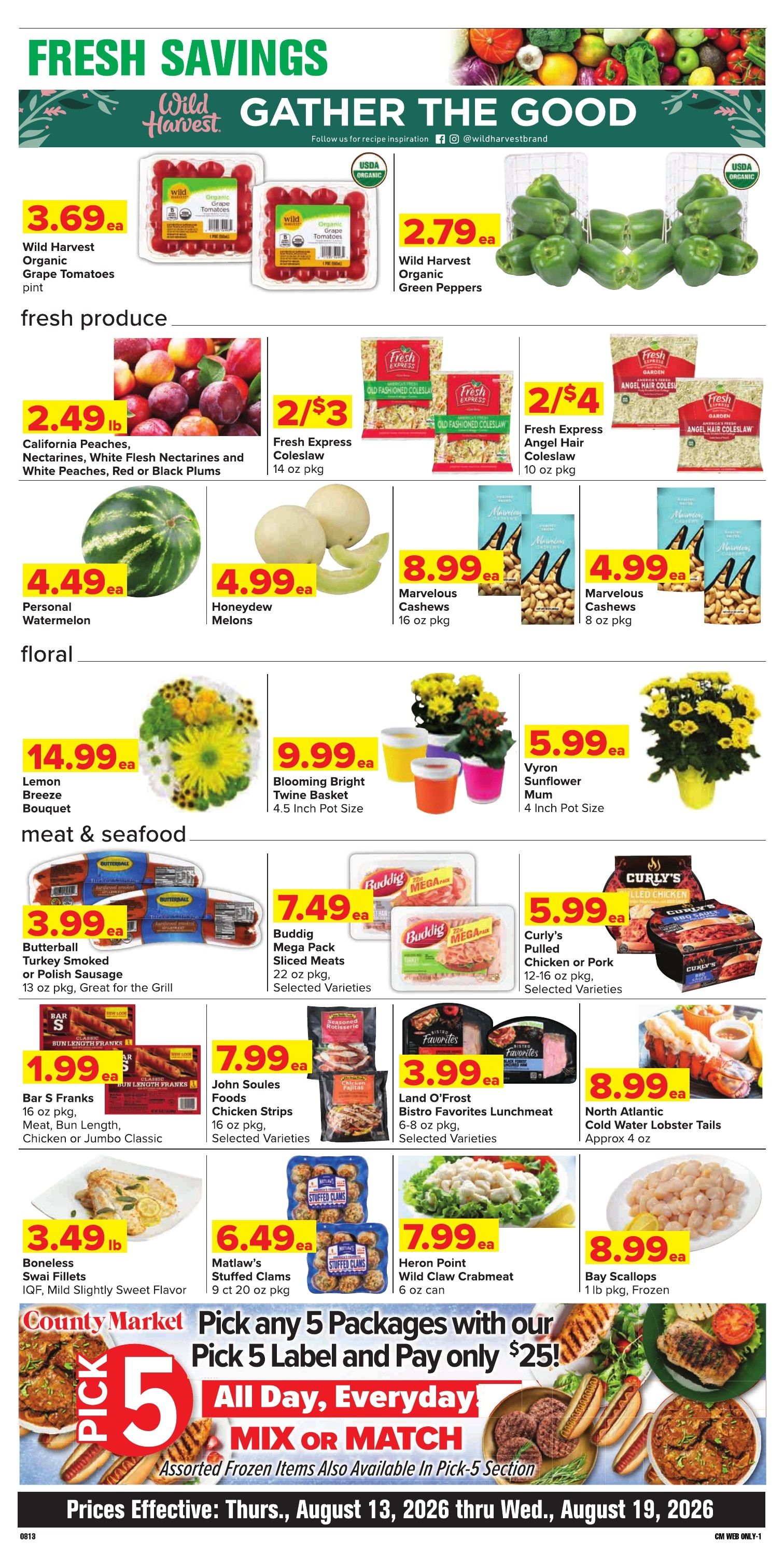 Grove City County Market Weekly Ad August 13 - 19, 2026