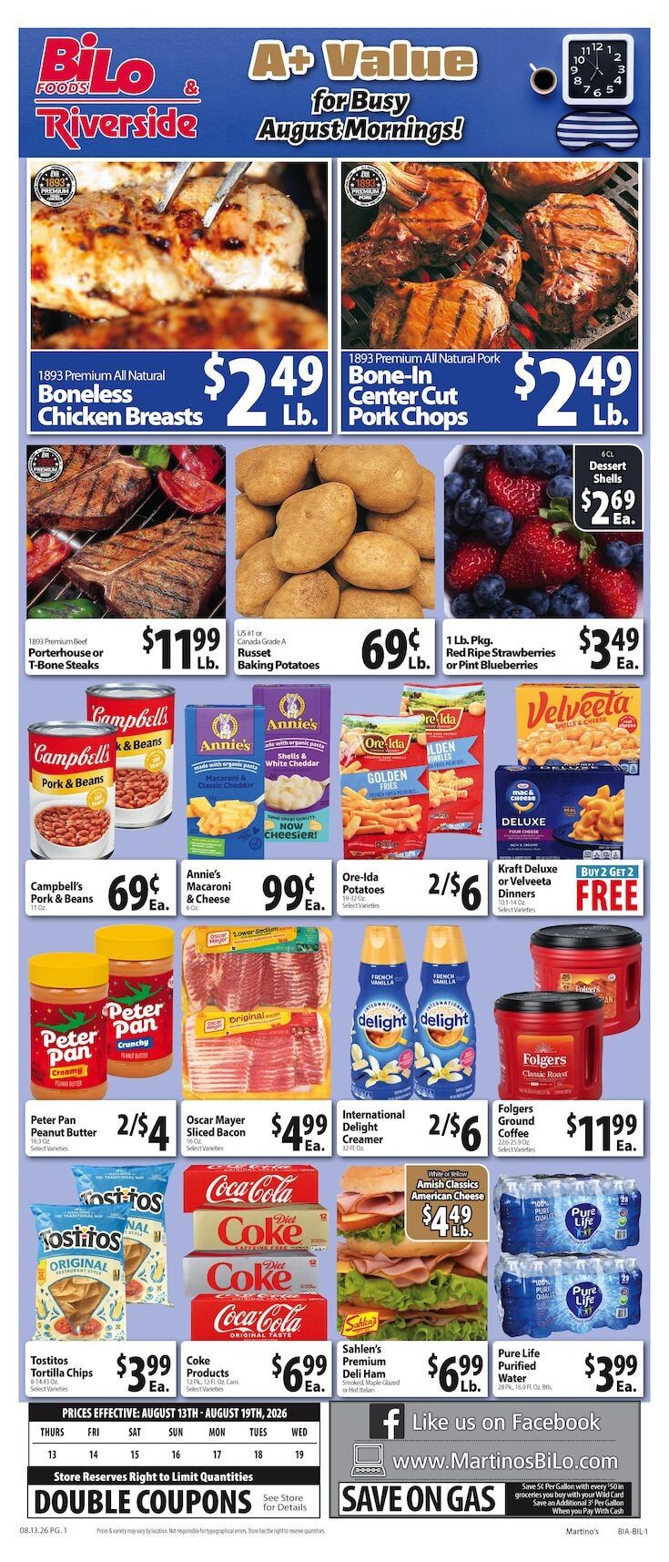 Martino's BI-LO Weekly Ad August 14 - 20, 2026