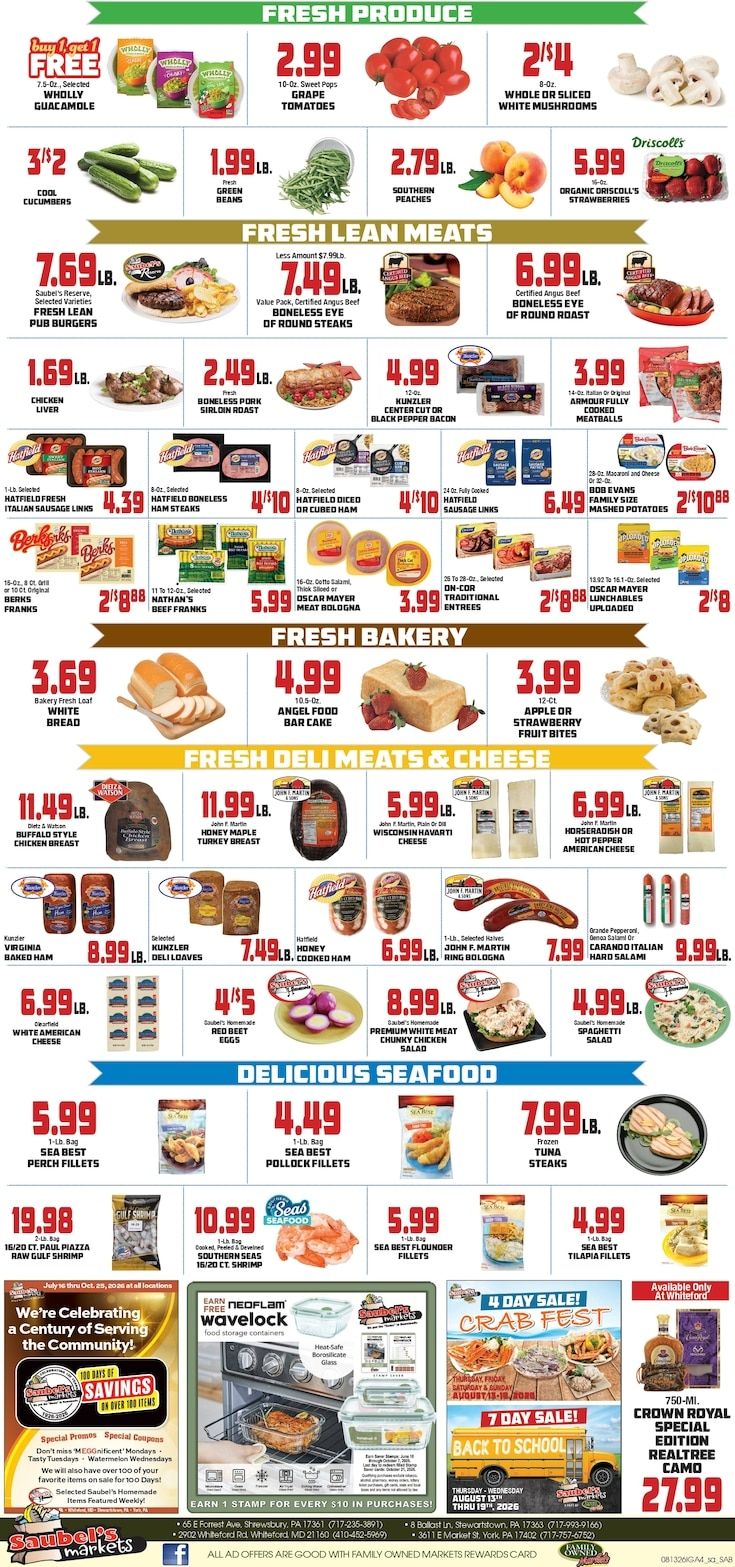Saubel's Markets Weekly Ad August 13 - 19, 2026
