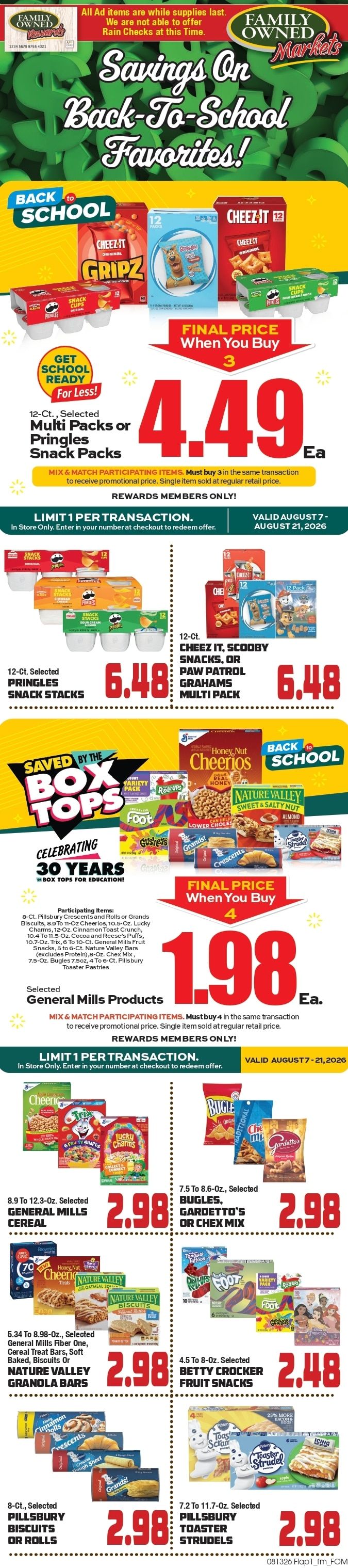 Saubel's Markets Weekly Ad August 13 - 19, 2026