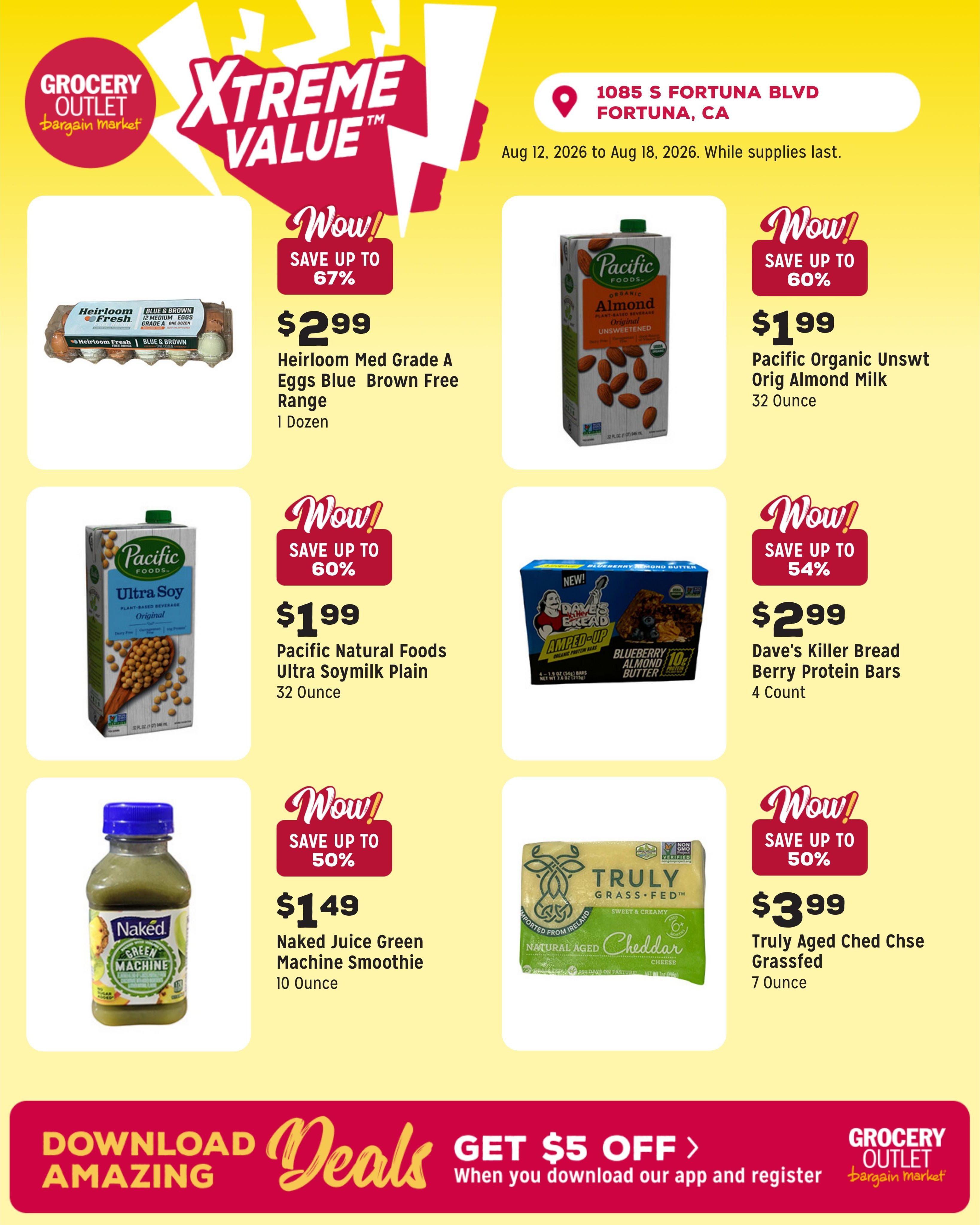 Grocery Outlet (Hydesville Area, CA) Weekly Ad August 12 - 18, 2026