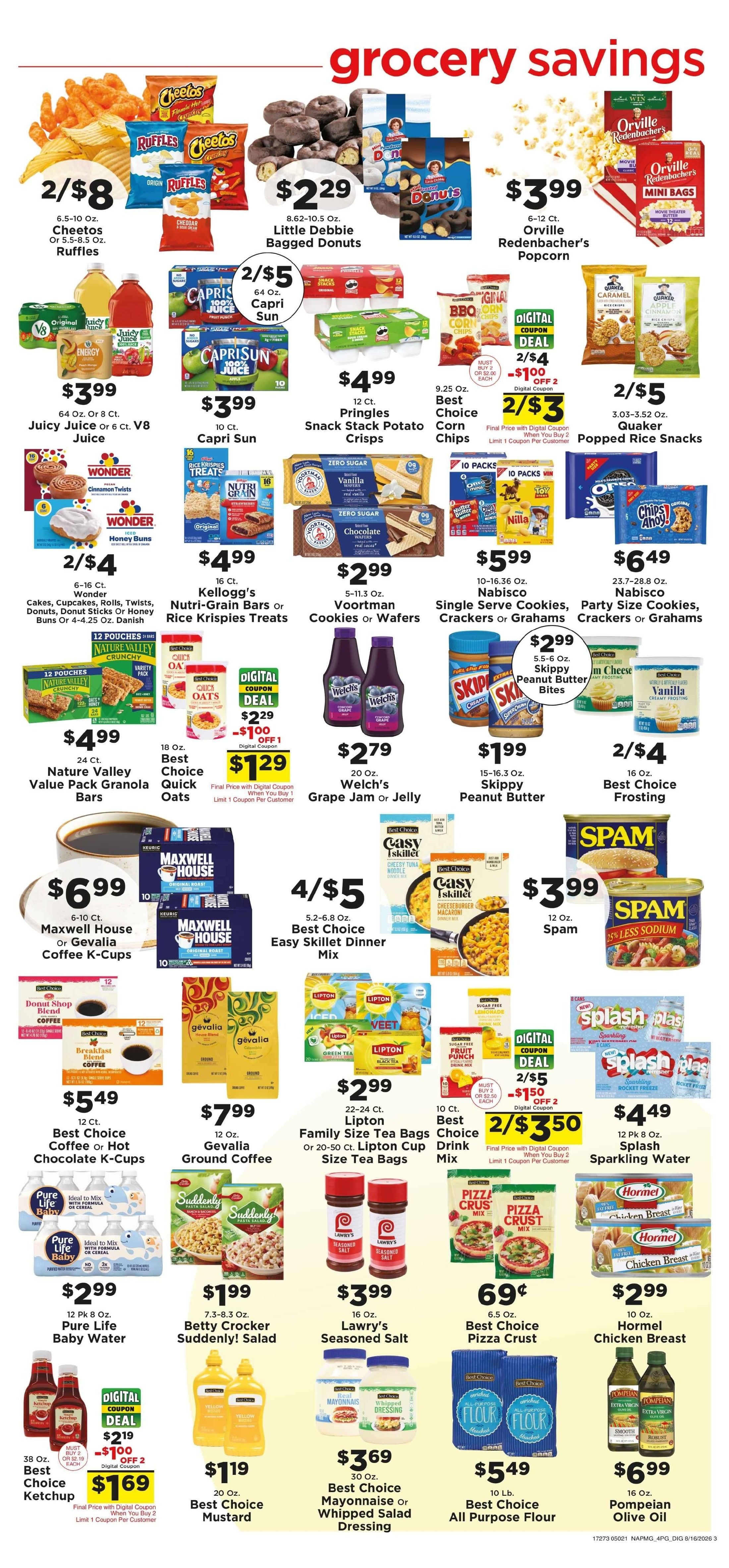 Chappell's Hometown Foods Weekly Ad August 17 - 23, 2026