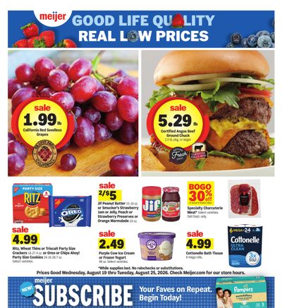 Meijer (Saint Joseph–Peoria Area, IL) Weekly Ad August 19 - 25, 2026