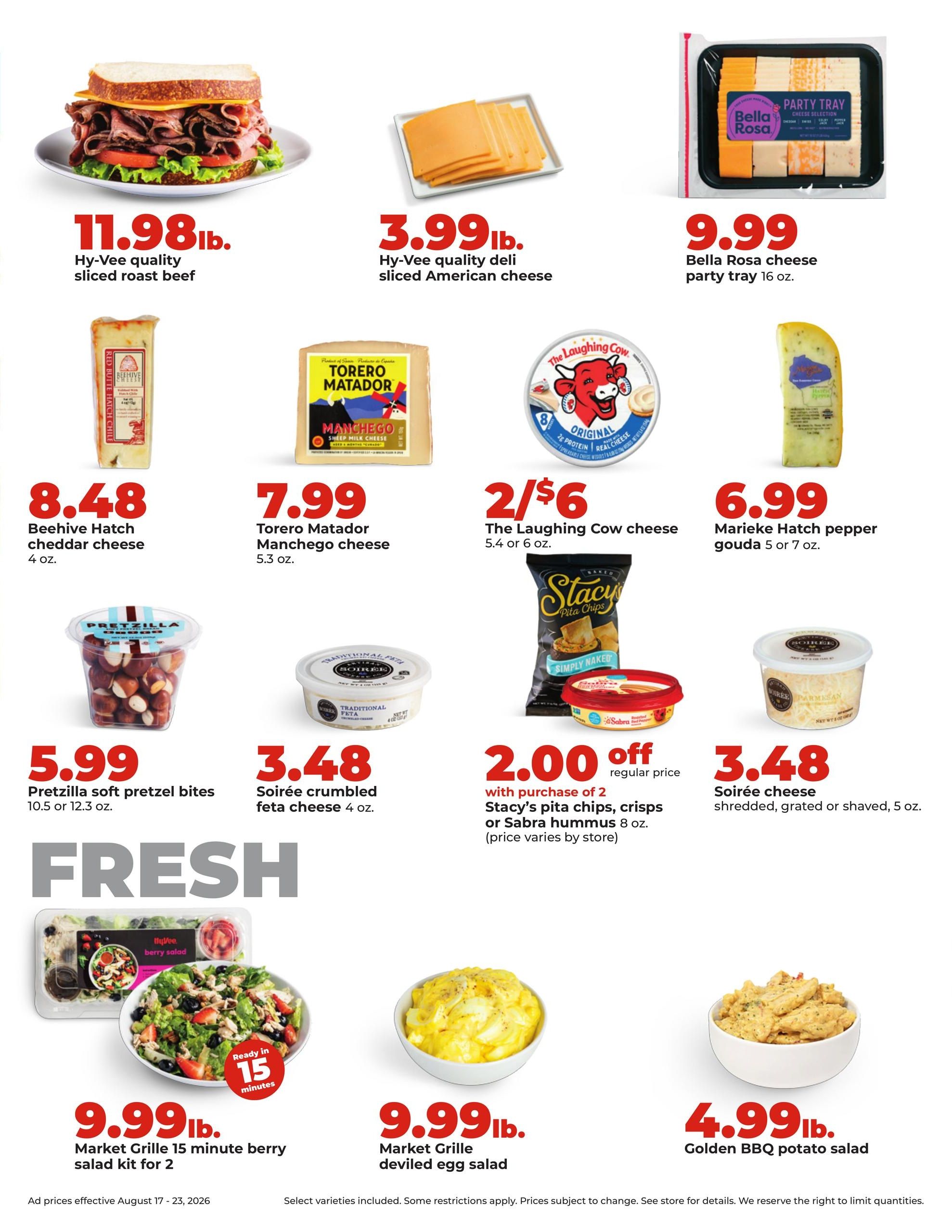 Hy-Vee (Hannibal–Quincy Area, IL–MO) Weekly Ad August 17 - 23, 2026