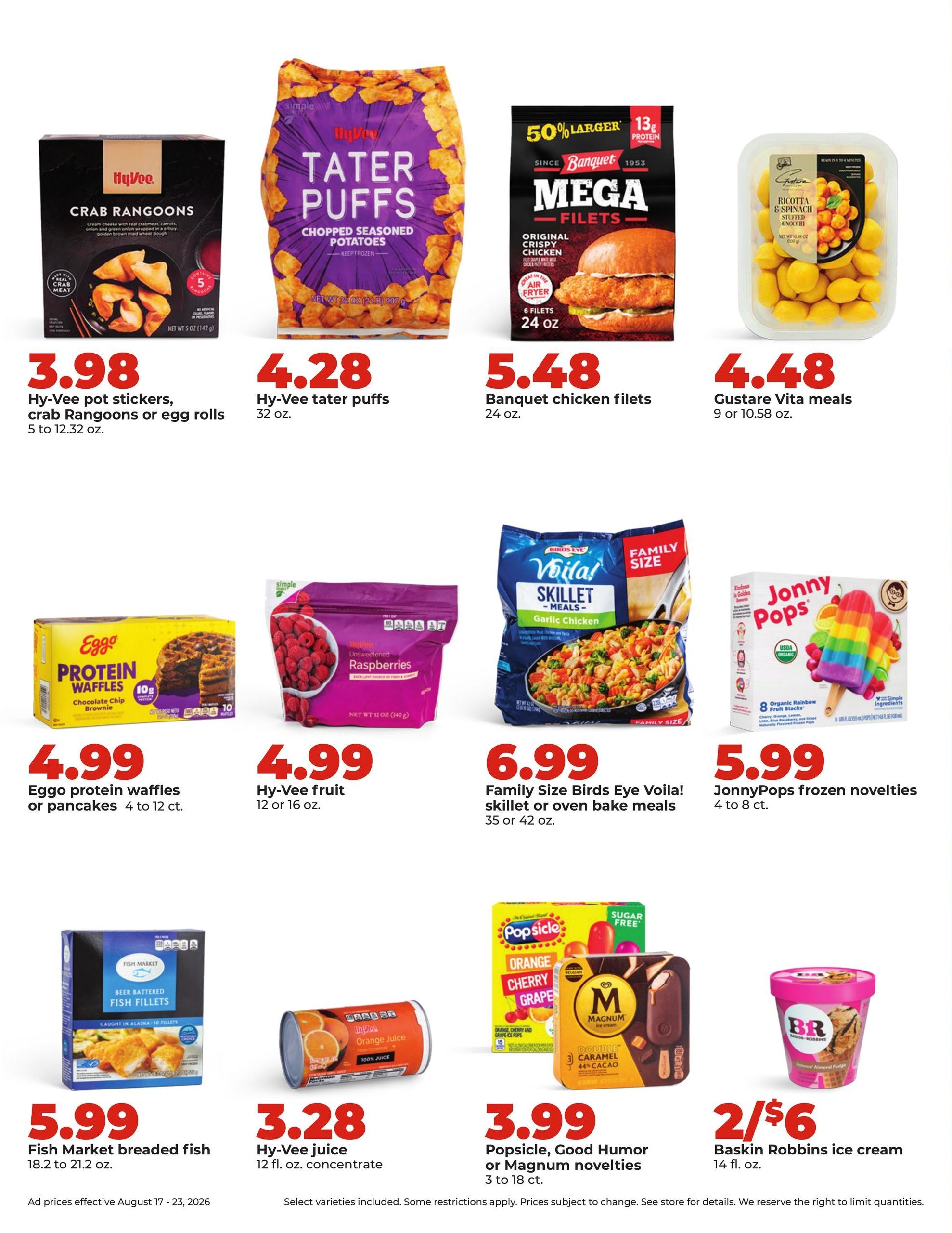 Hy-Vee (Hannibal–Quincy Area, IL–MO) Weekly Ad August 17 - 23, 2026