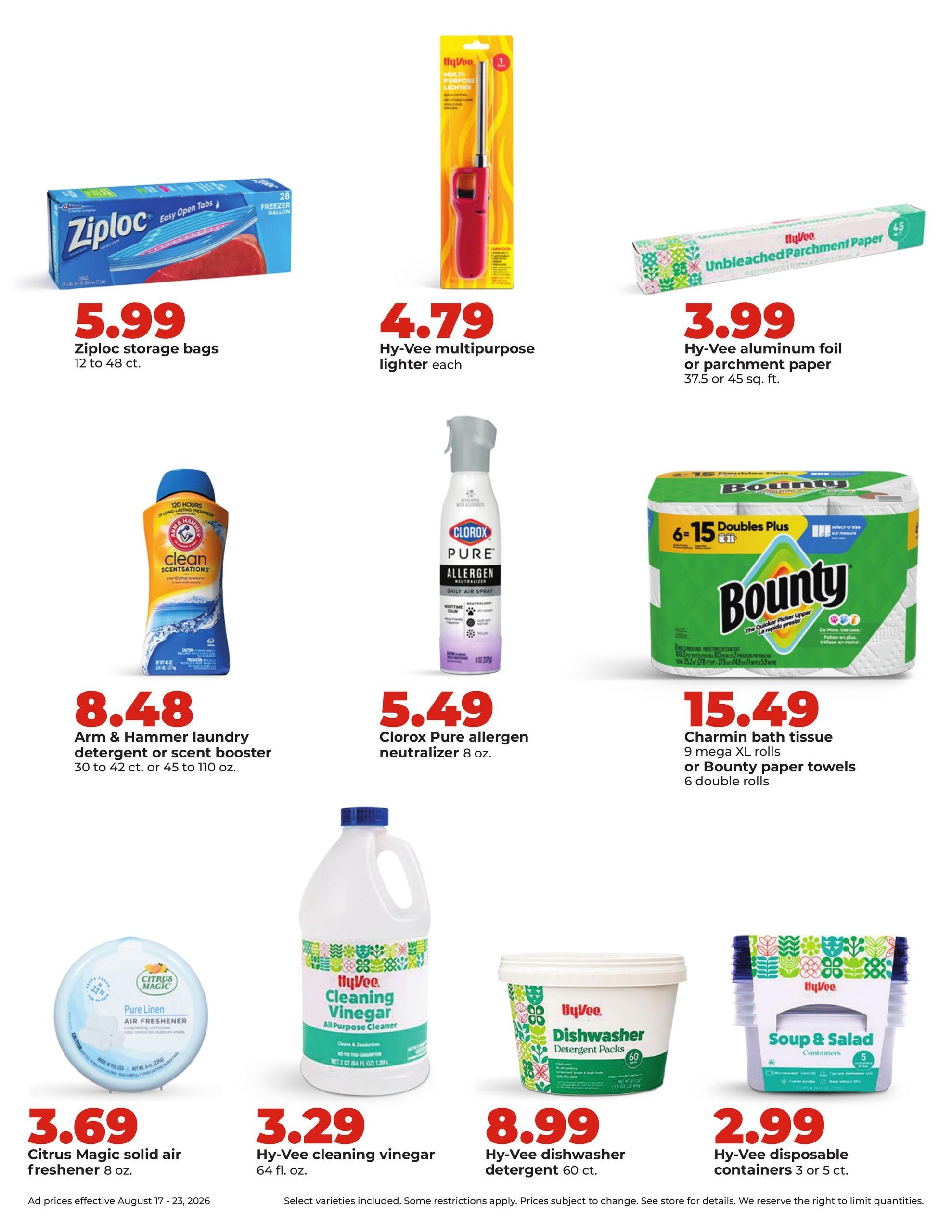 Hy-Vee (Hannibal–Quincy Area, IL–MO) Weekly Ad August 17 - 23, 2026