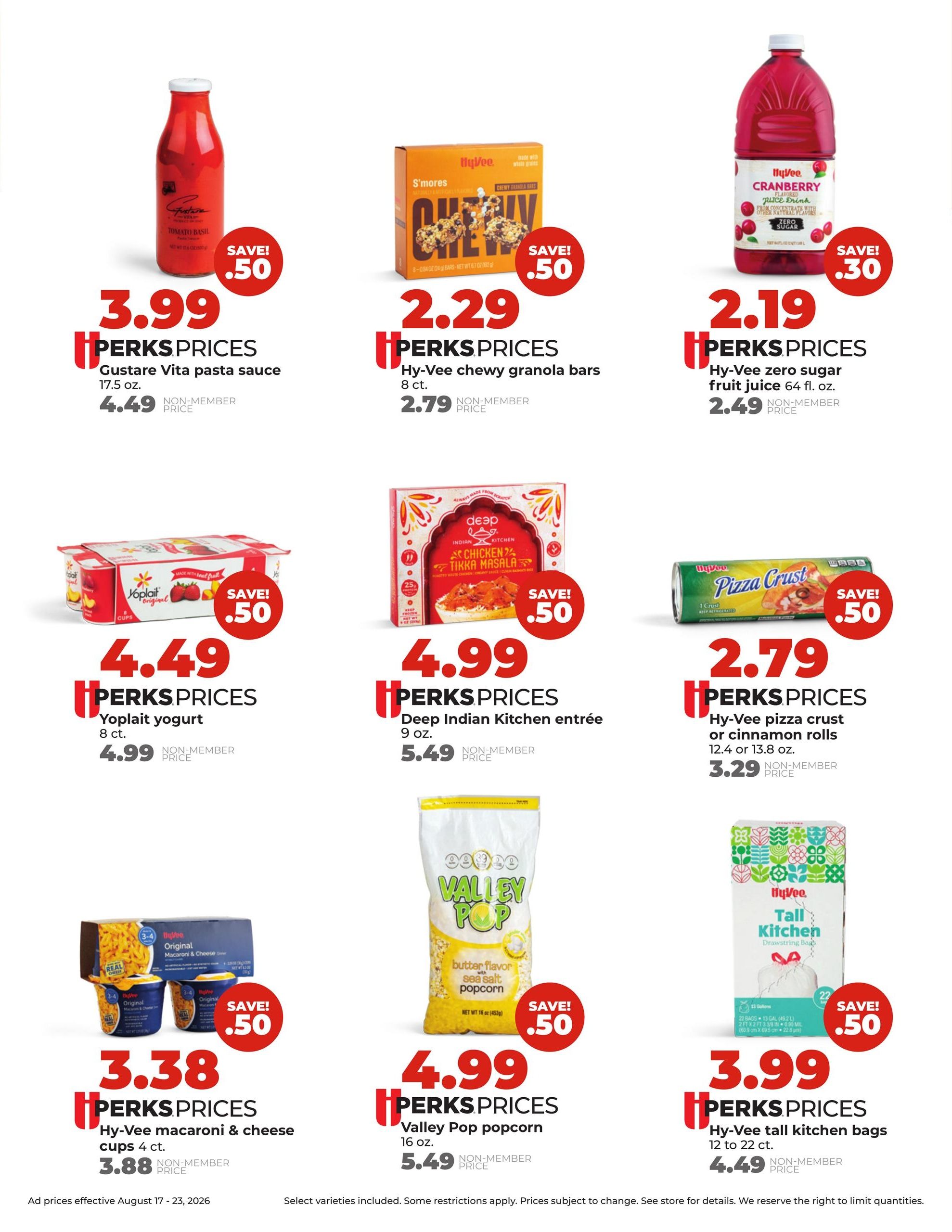 Hy-Vee (Hannibal–Quincy Area, IL–MO) Weekly Ad August 17 - 23, 2026