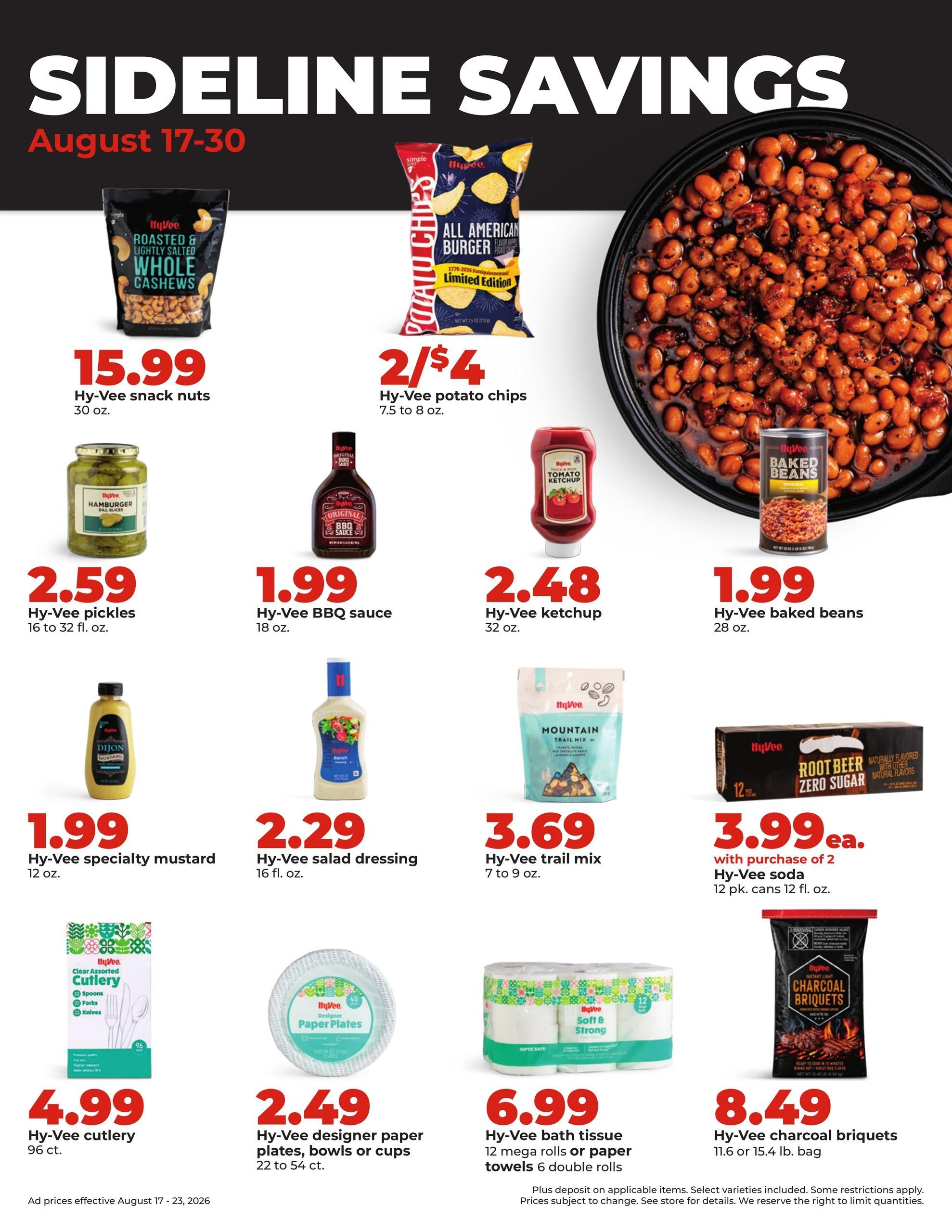 Hy-Vee (Des Moines–Boone Area, IA) Weekly Ad August 17 - 23, 2026