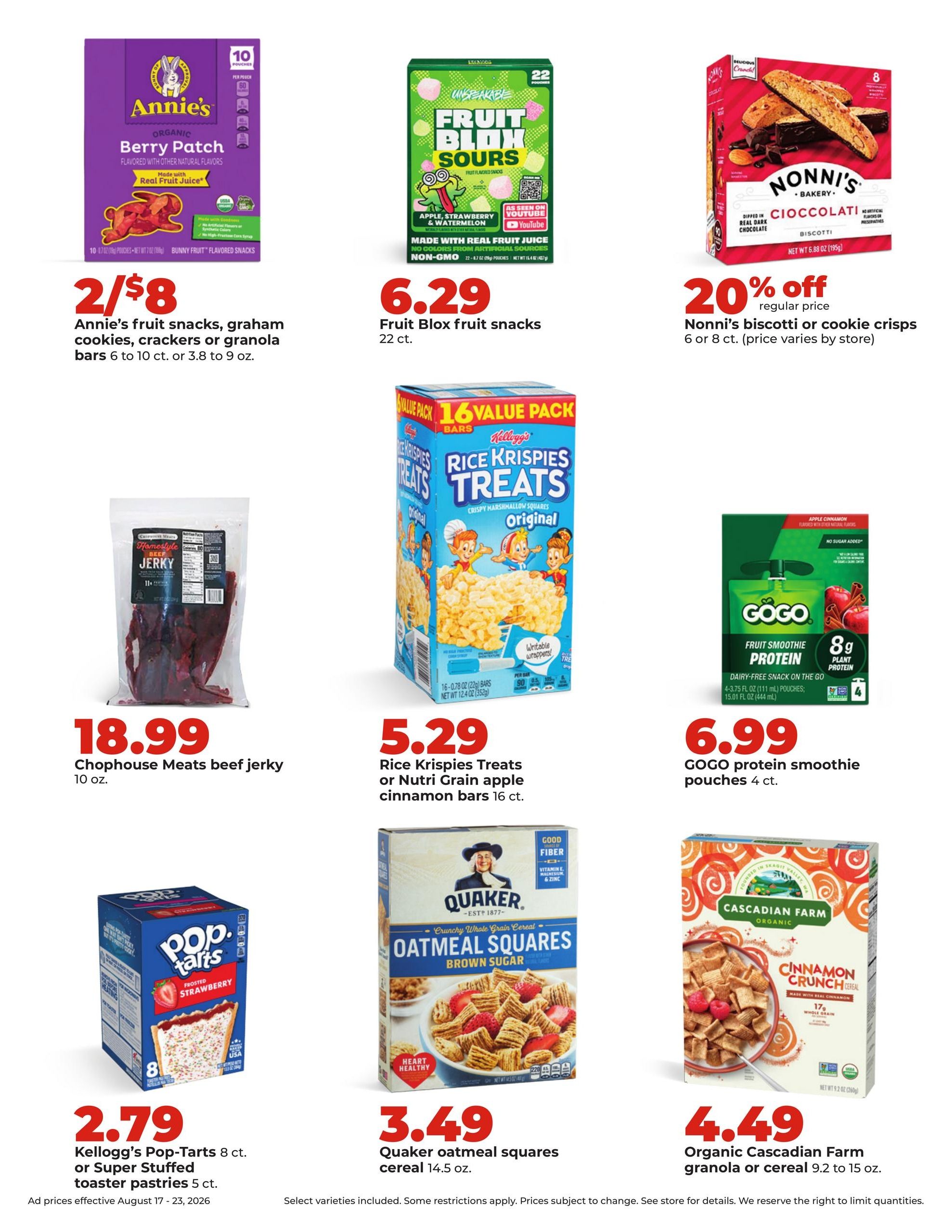 Hy-Vee (Des Moines–Boone Area, IA) Weekly Ad August 17 - 23, 2026