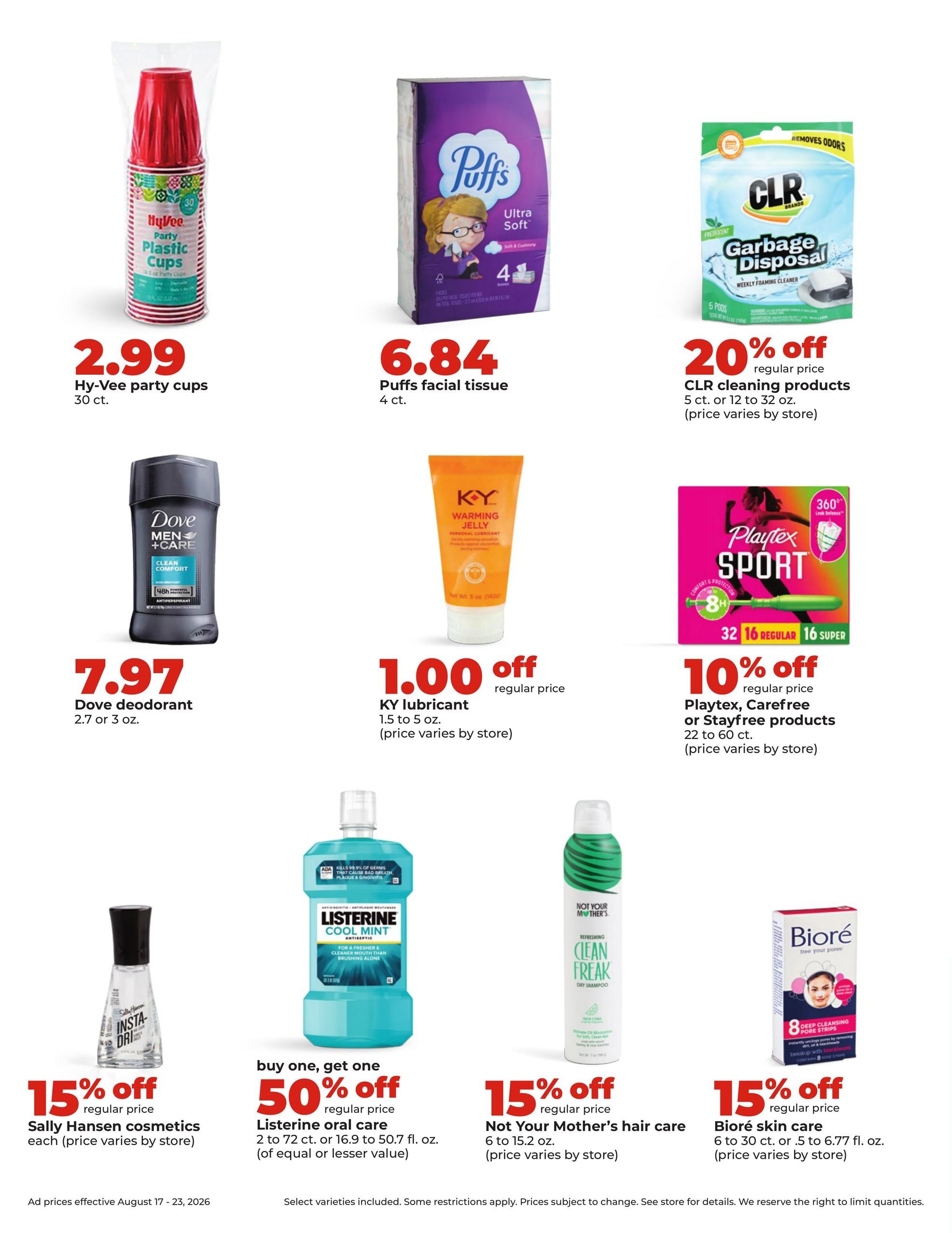 Hy-Vee (Des Moines–Boone Area, IA) Weekly Ad August 17 - 23, 2026