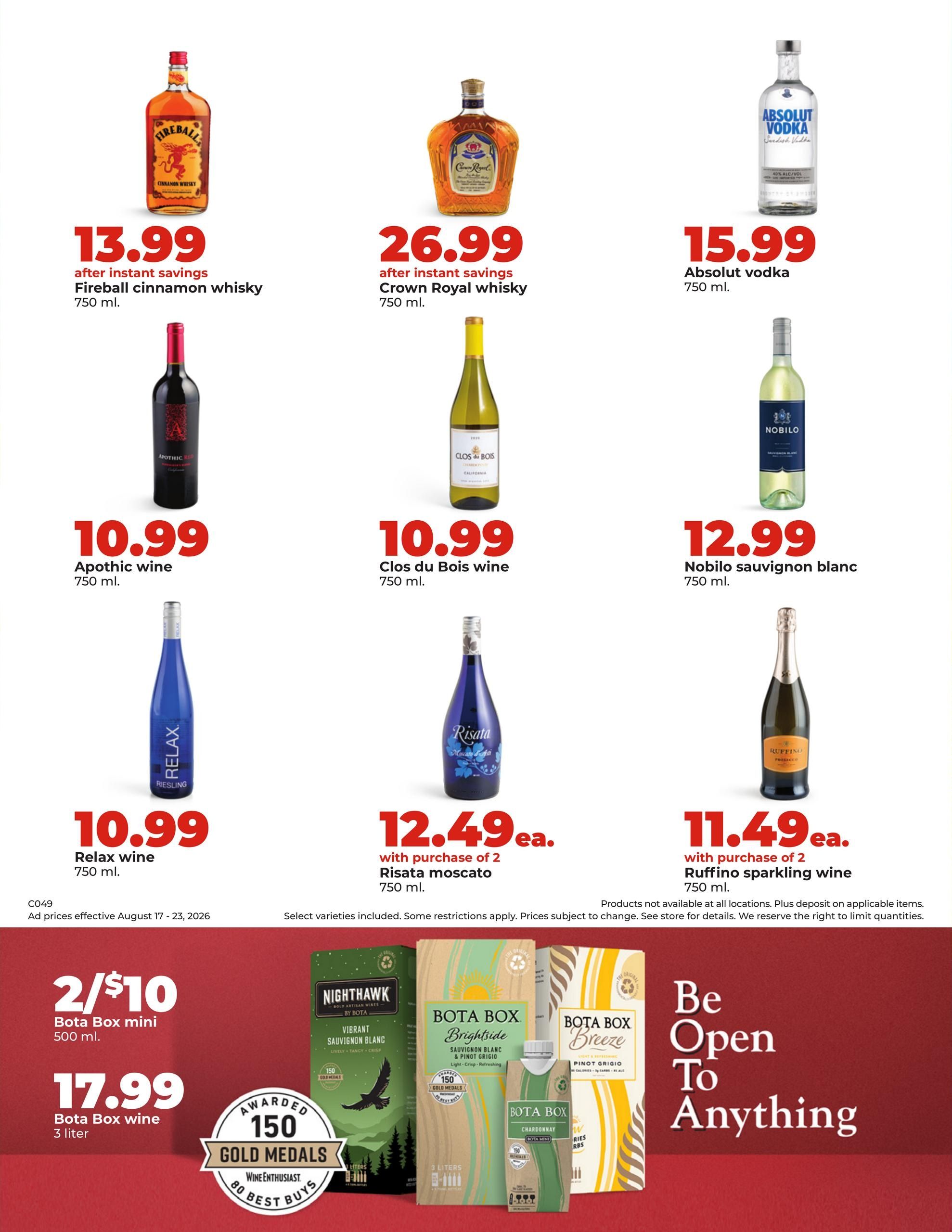 Hy-Vee (Des Moines–Boone Area, IA) Weekly Ad August 17 - 23, 2026