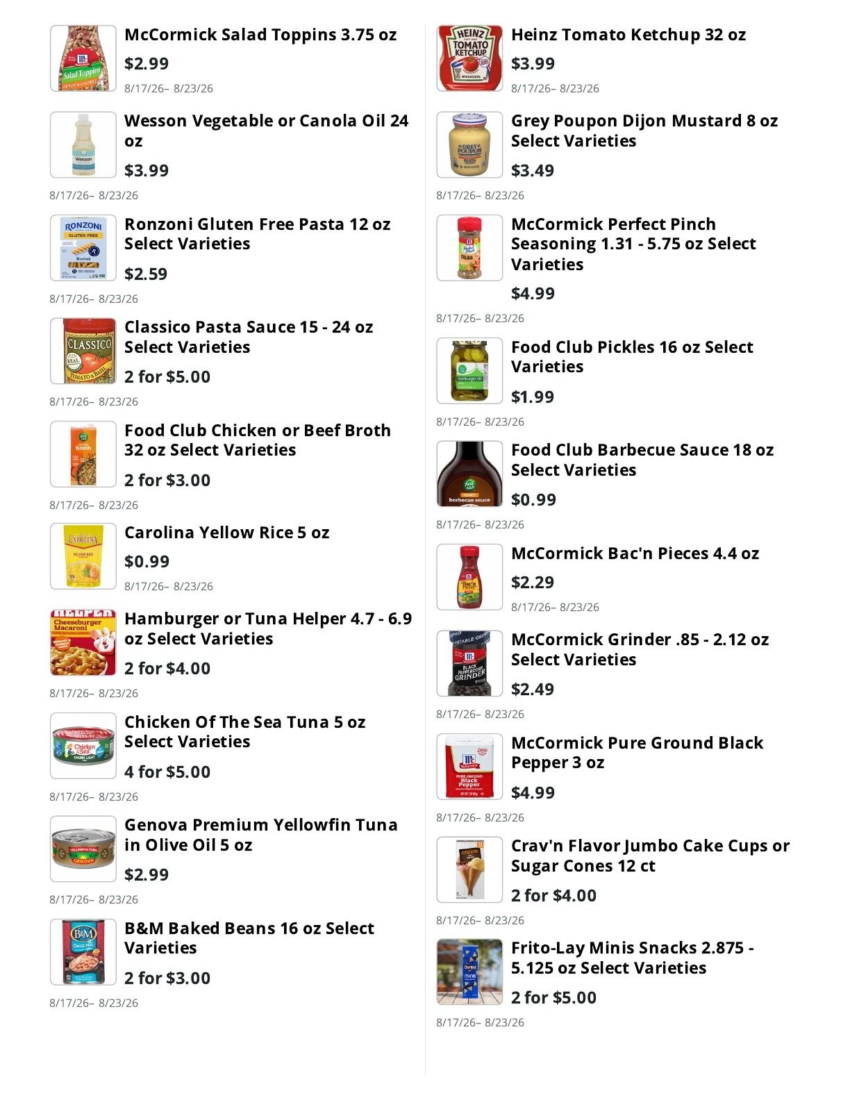 Kingdom Market Weekly Ad August 17 - 23, 2026