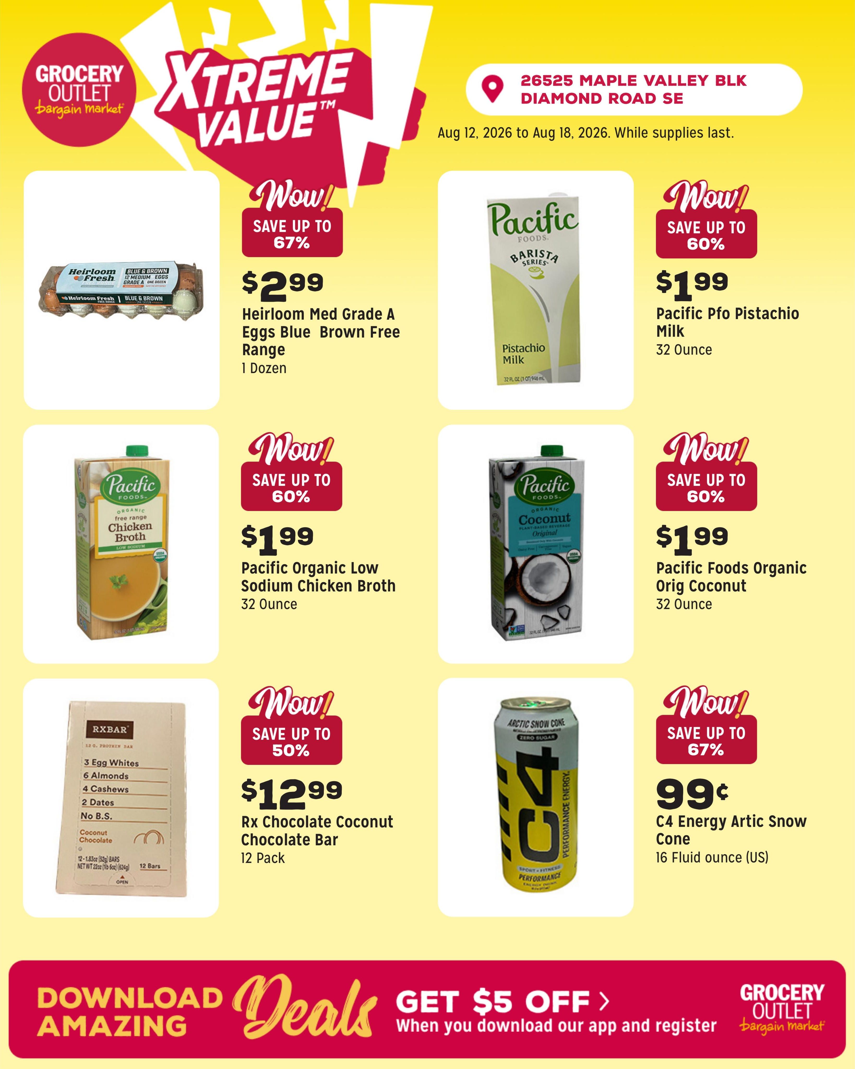 Grocery Outlet (Black Diamond Area, WA) Weekly Ad August 12 - 18, 2026