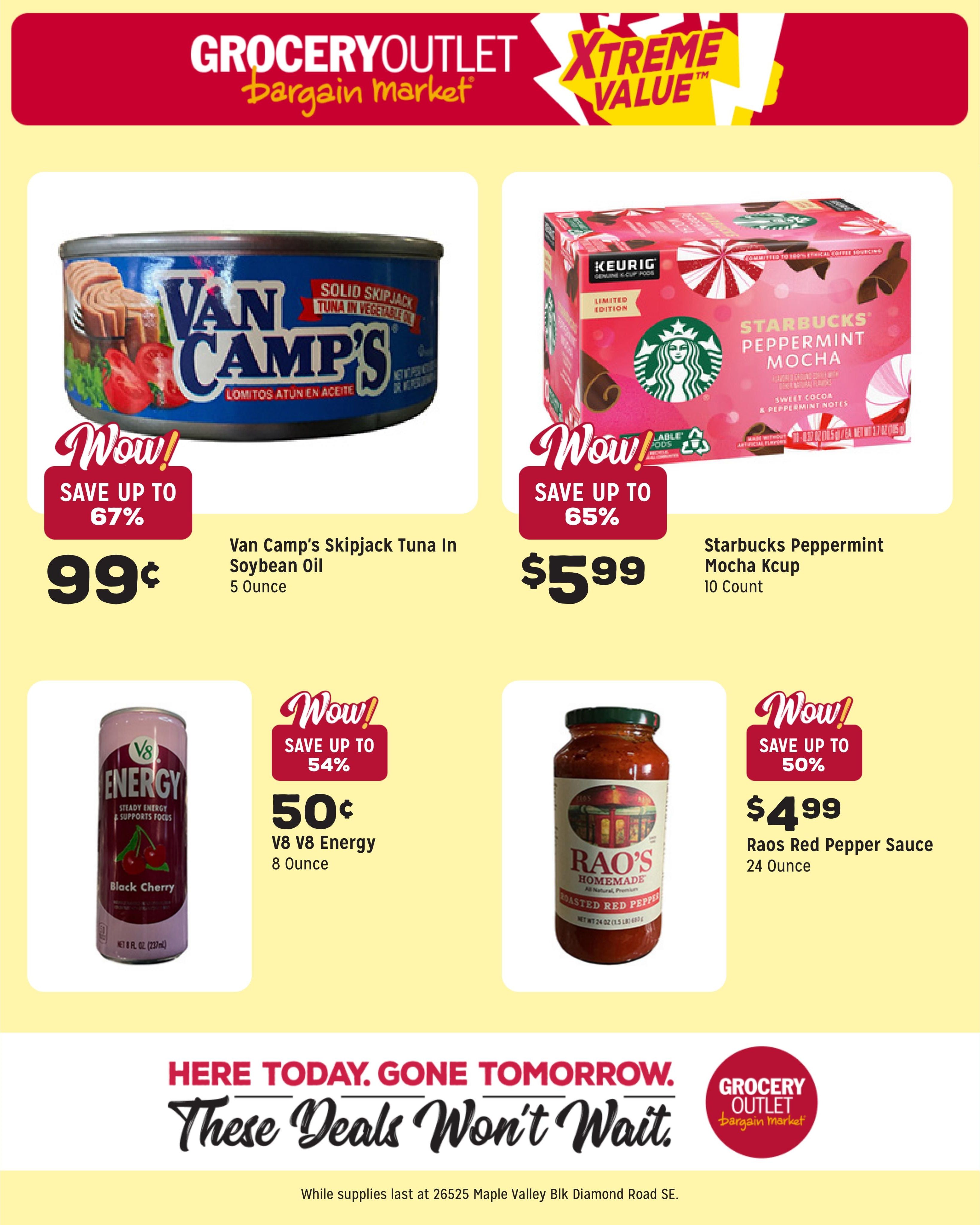 Grocery Outlet (Black Diamond Area, WA) Weekly Ad August 12 - 18, 2026