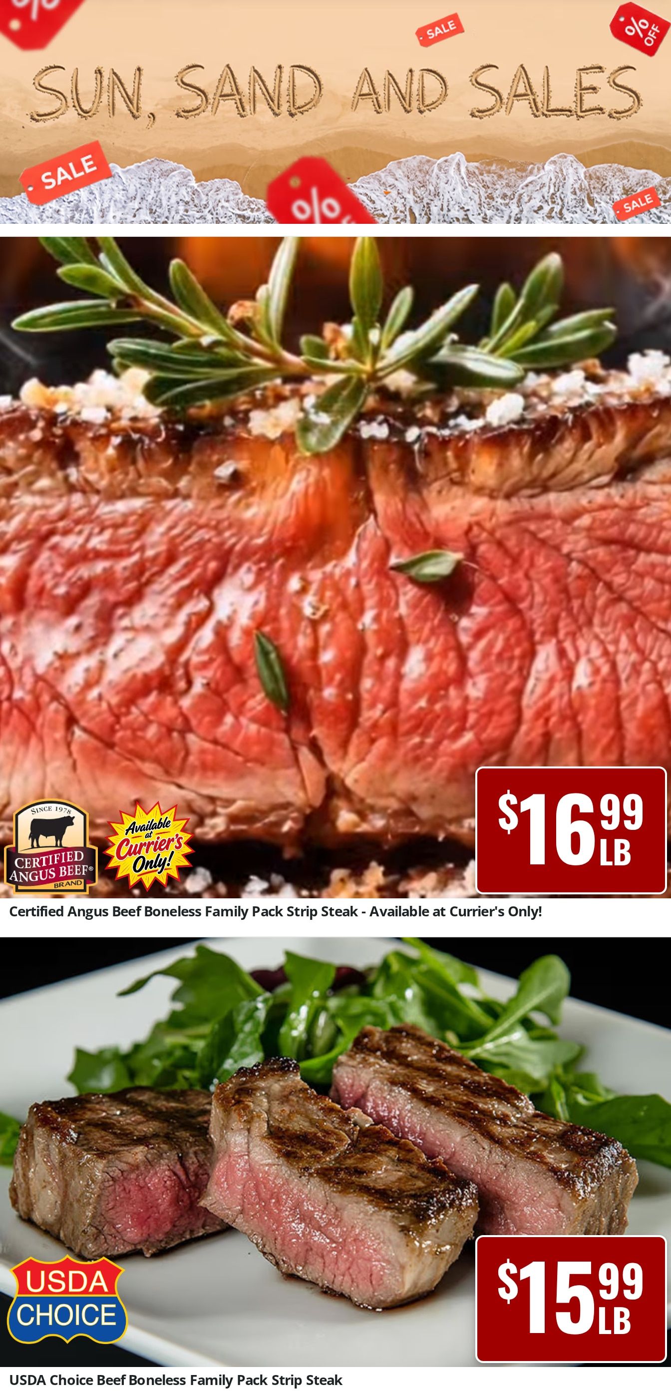 Currier's Quality Market Weekly Ad August 17 - 23, 2026