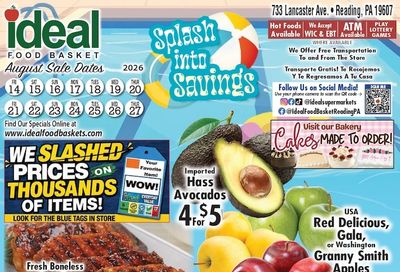 Ideal Food Basket (Reading, PA) Weekly Ad August 21 - 27, 2026
