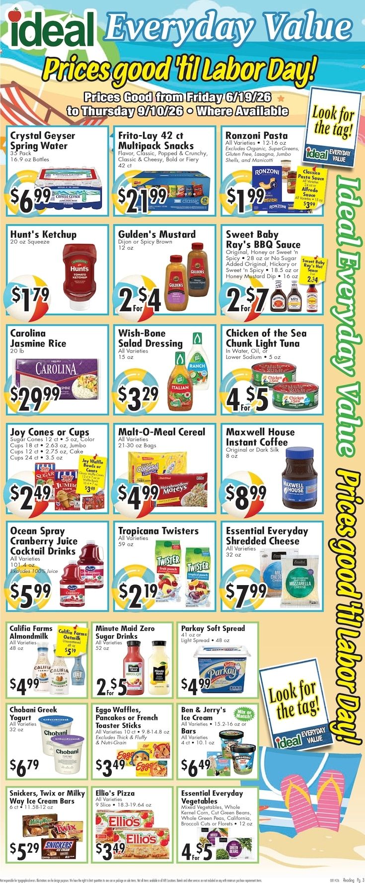 Ideal Food Basket (733 Lancaster Ave, Reading, PA) Weekly Ad August 21 - 27, 2026